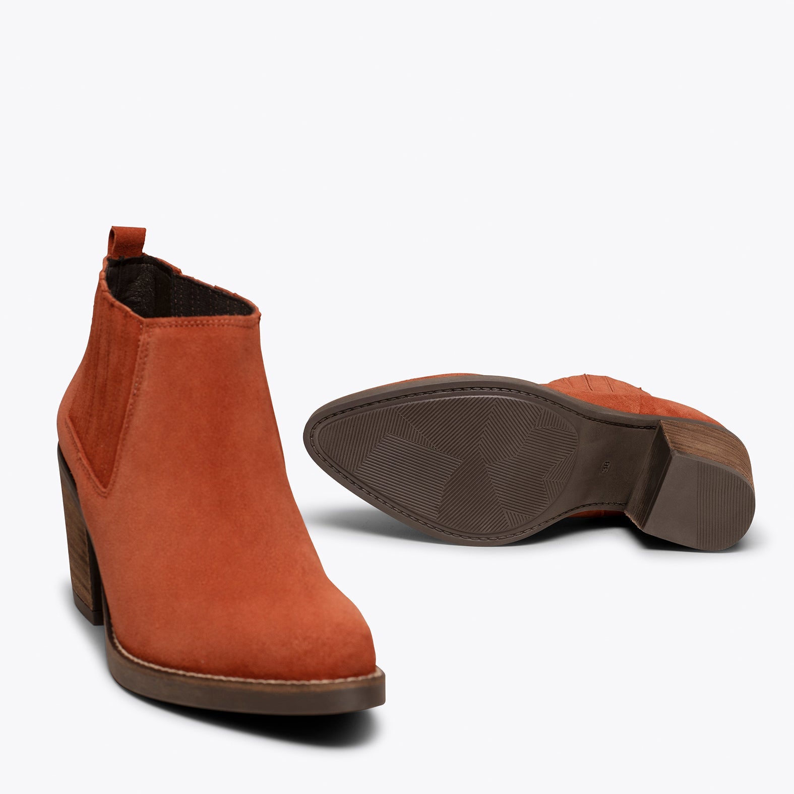 ALABAMA - Botines camperos con elástico TEJA