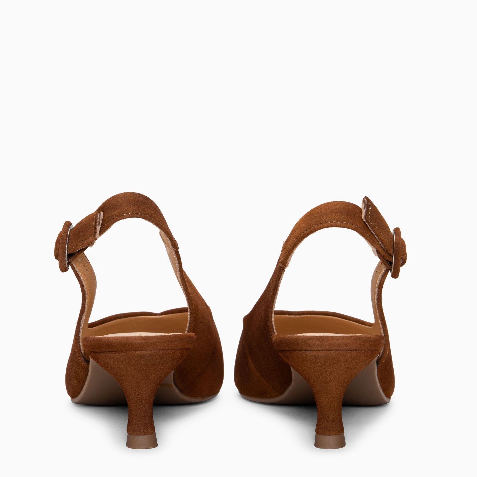 CARMEN – Zapatos de Tacón acampanado MARRON
