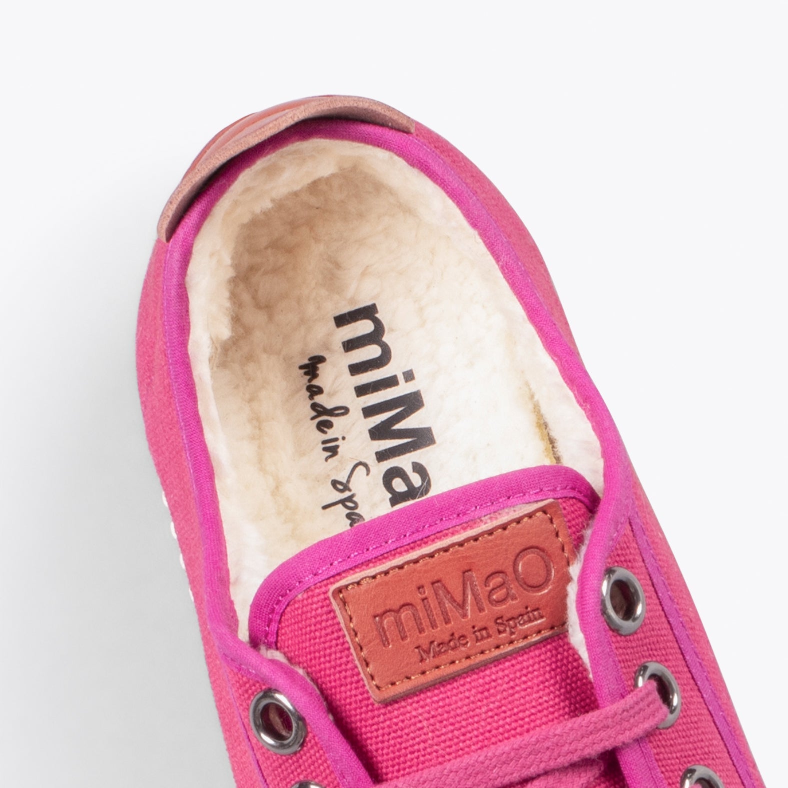 BAMBA – Zapatillas de lona hidrófuga con borreguito FUCSIA