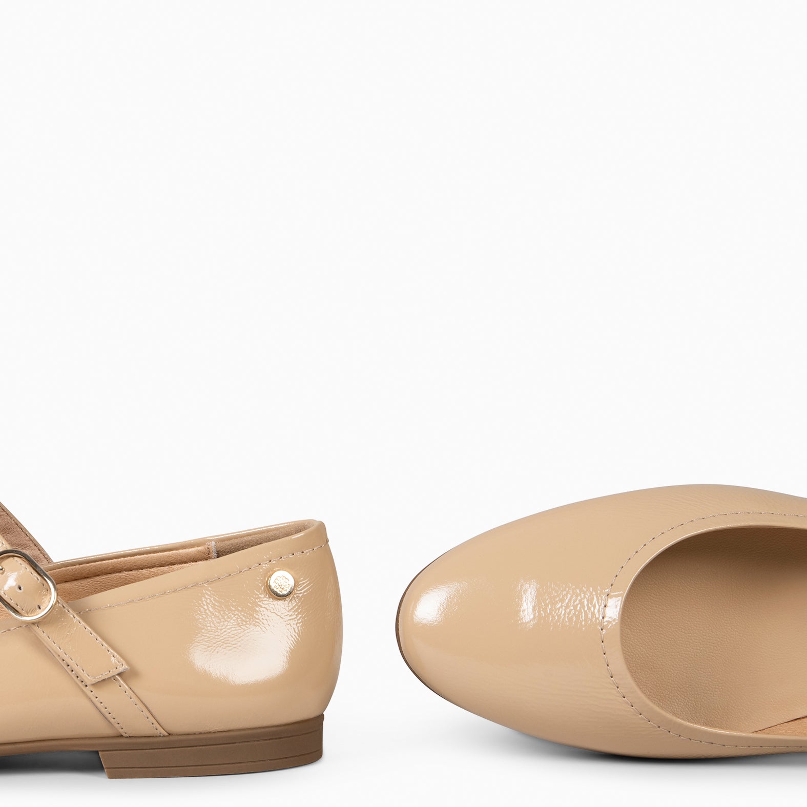 ROSALIE - Merceditas con puntera redonda BEIGE