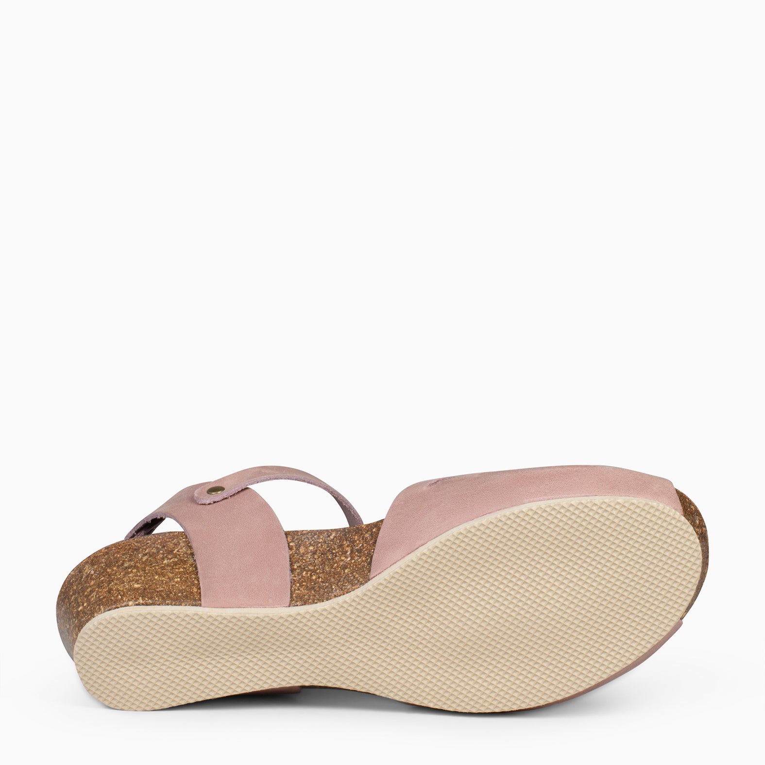 ALOE – Sandalias bio con cuña NUDE