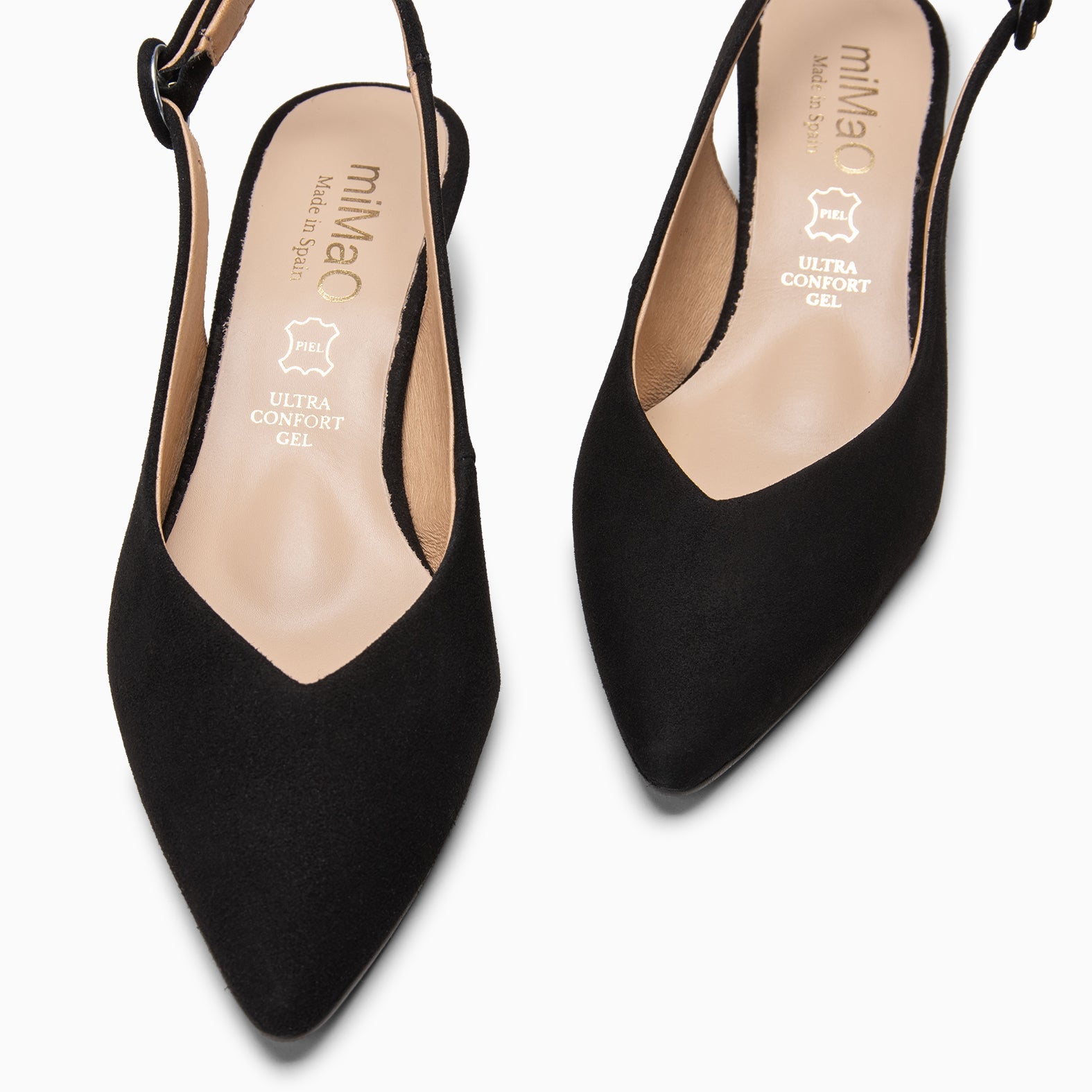 CARMEN – Zapatos de Tacón acampanado NEGRO