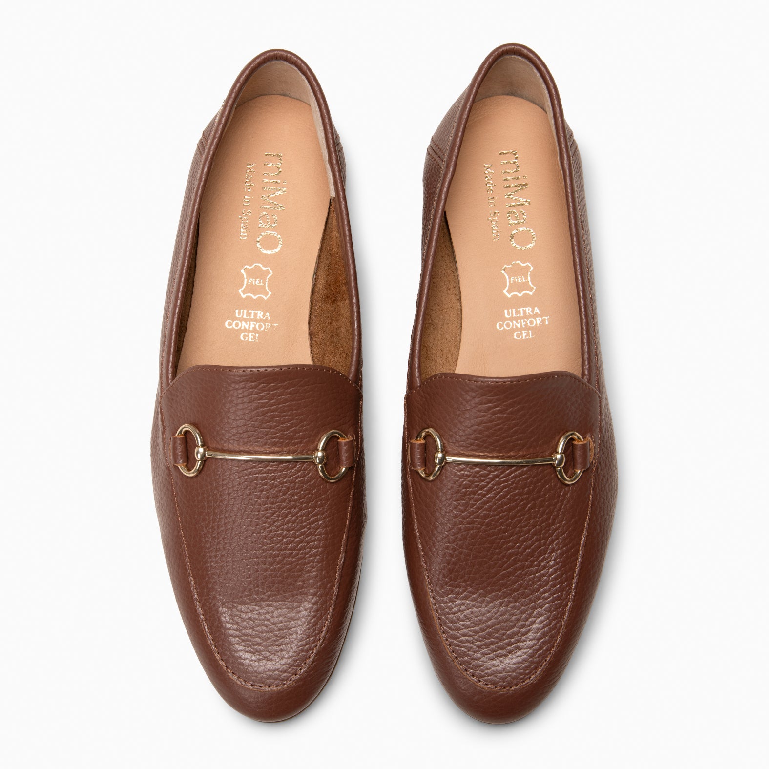 STYLE – Mocasines planos con adorno metalizado MARRÓN