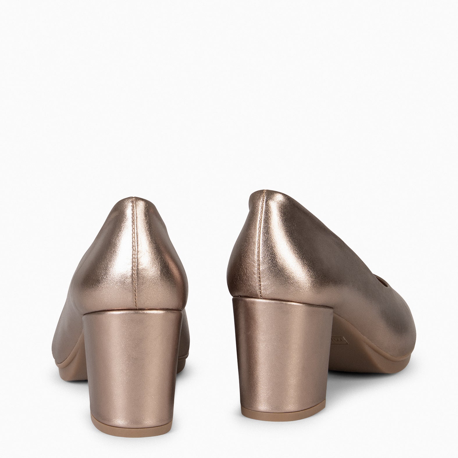 URBAN S SPLASH - Zapatos de piel metalizada PLATINO