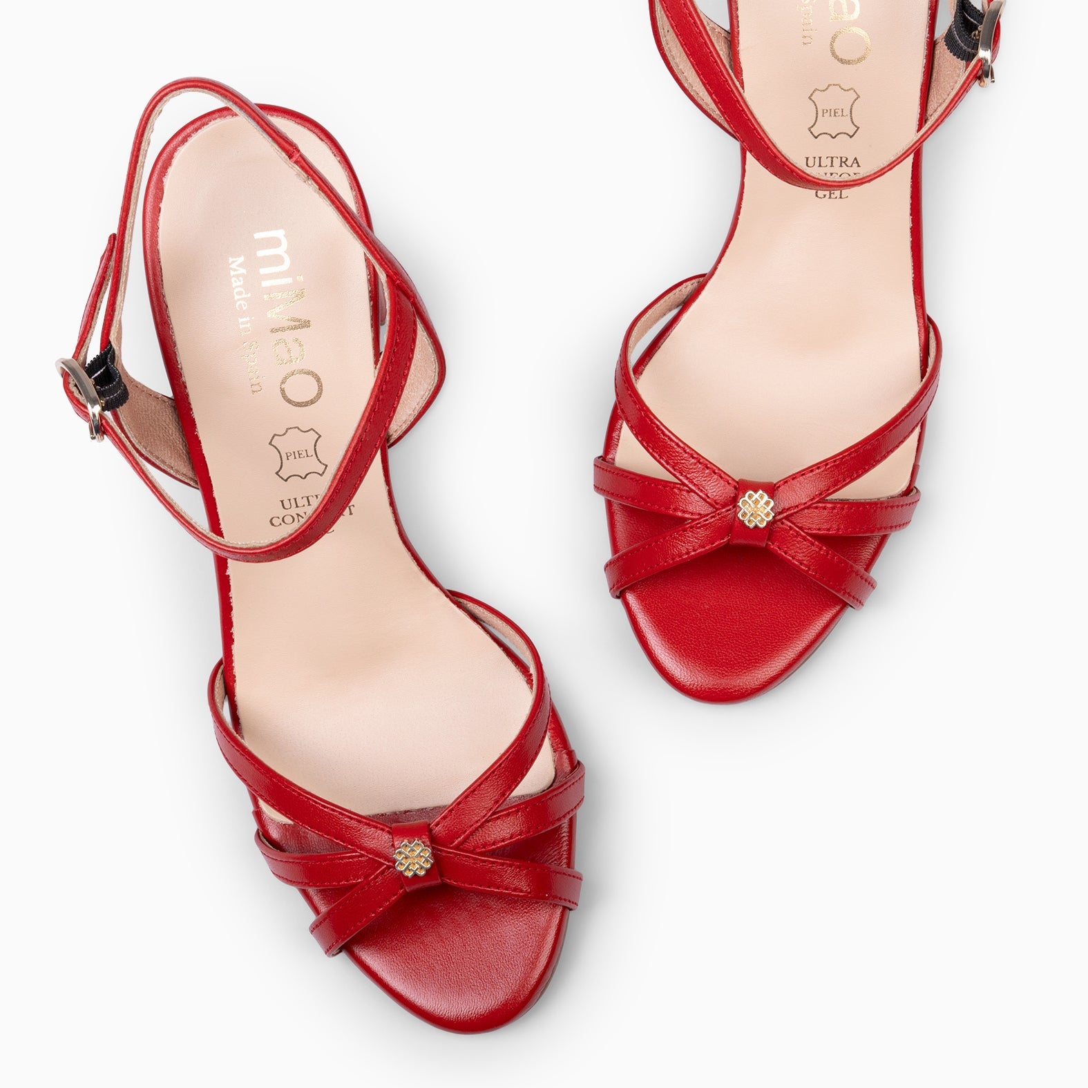 SONIA - SANDALIAS ELEGANTES DE TACÓN ALTO ROJO