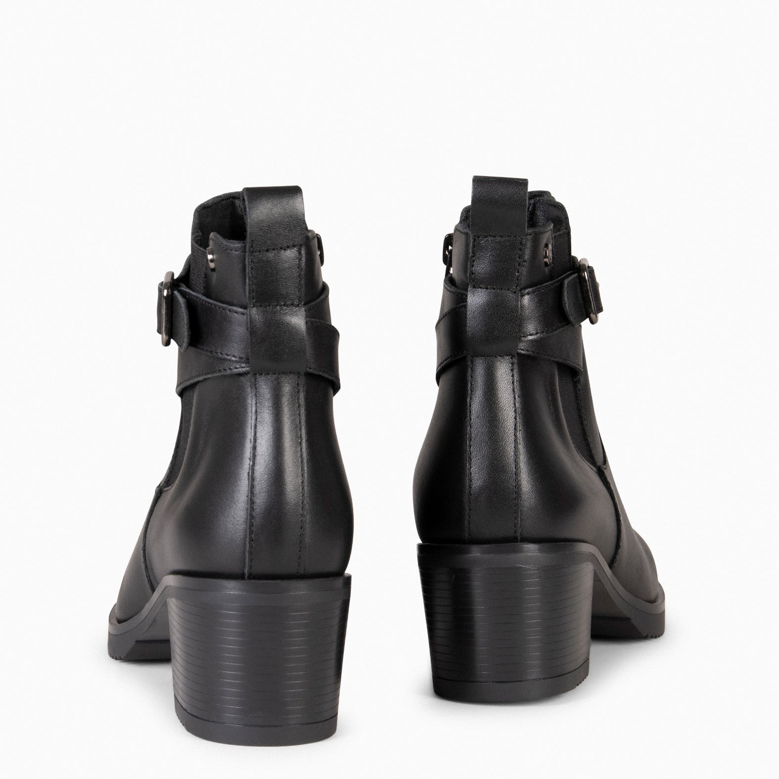 LEMY – Botines de piel en NEGRO