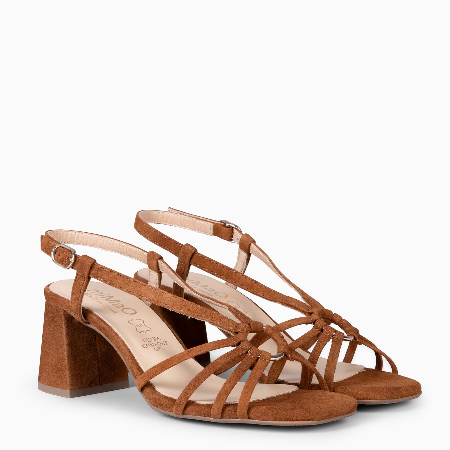 SOLEIL - Sandalias de tacón CAMEL