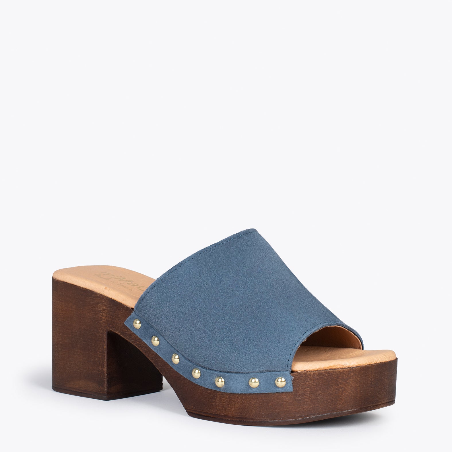 HOLIDAY – Zuecos con tacón y plataforma AZUL