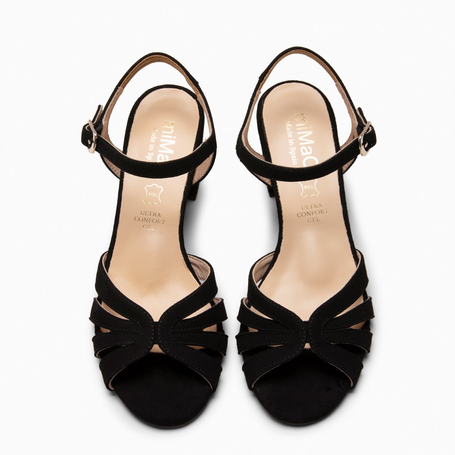 MUSA – Sandalias de Tacón ancho NEGRO