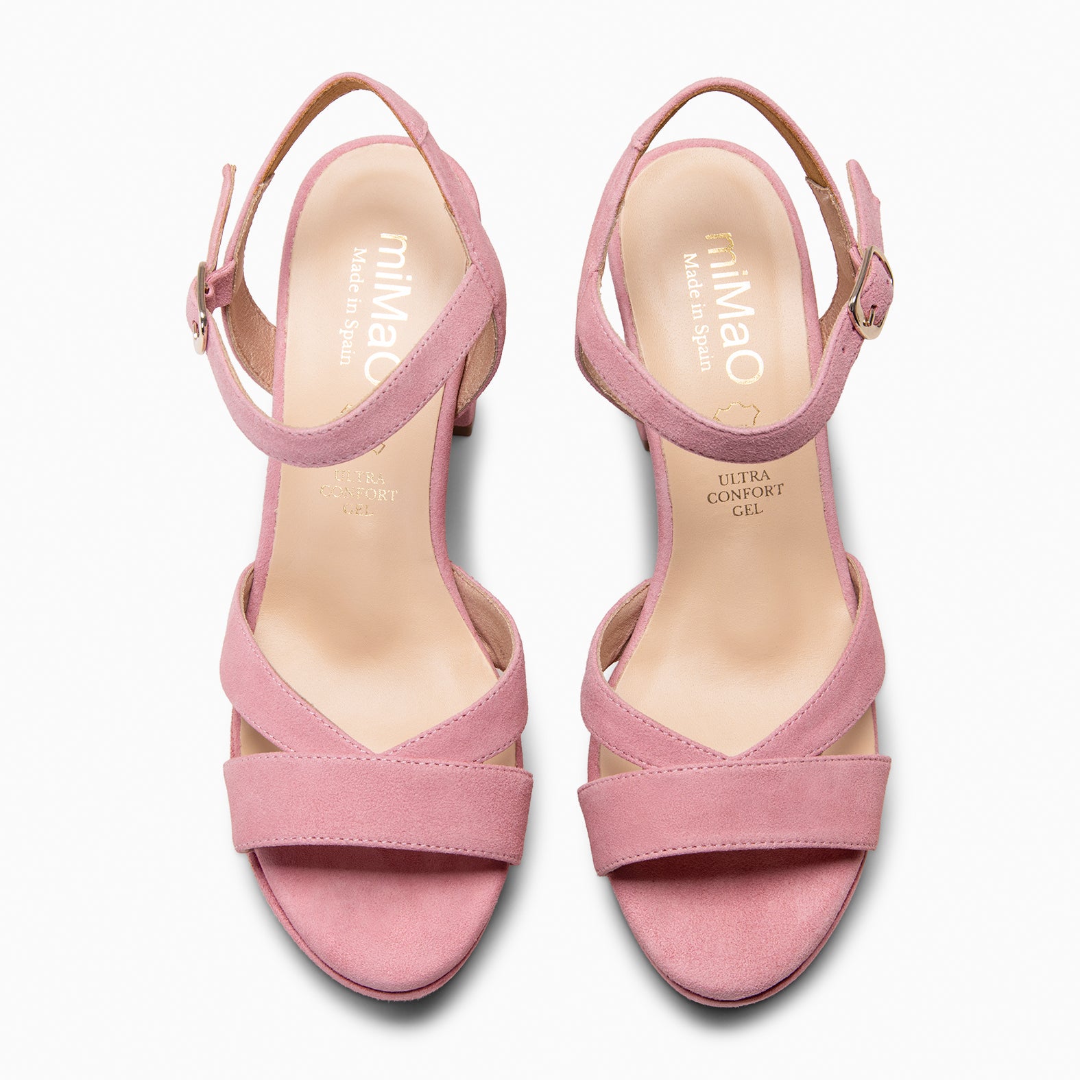 PARIS – Sandalias de fiesta con tacón alto y plataforma ROSA