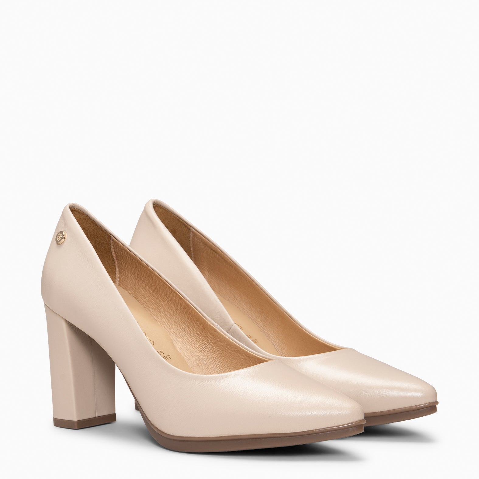 URBAN SALÓN - Zapatos de tacón alto de napa BEIGE