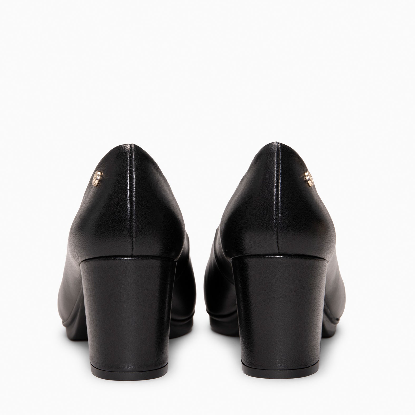 URBAN S SALÓN - Zapatos de tacón medio de napa NEGRO
