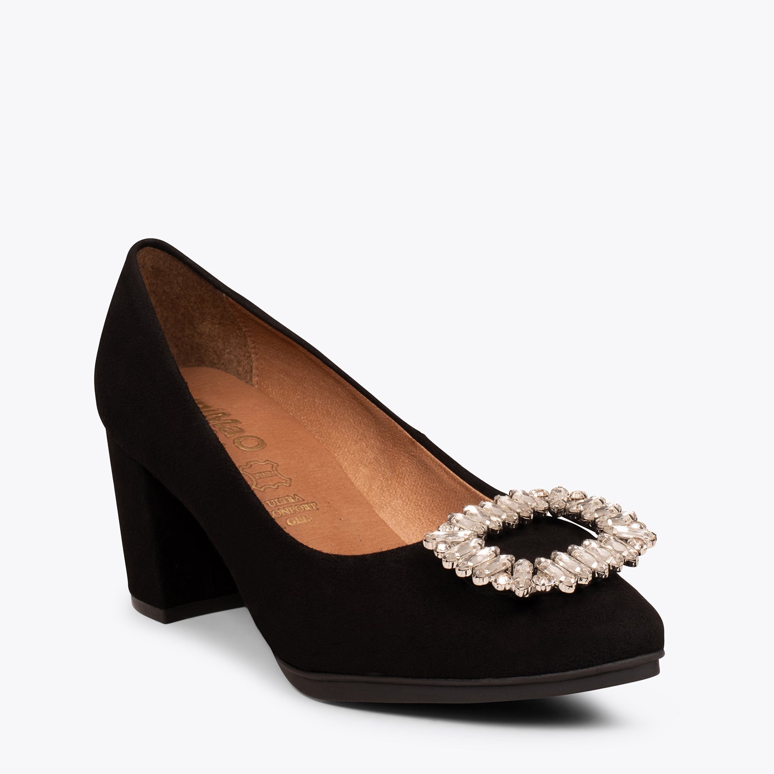 URBAN S CRISTAL - Zapatos de tacón con pedrería NEGRO