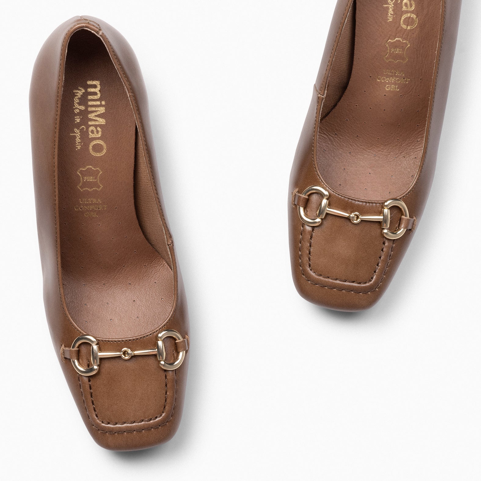 MÍA – Zapatos con tacón Bloque TAUPE