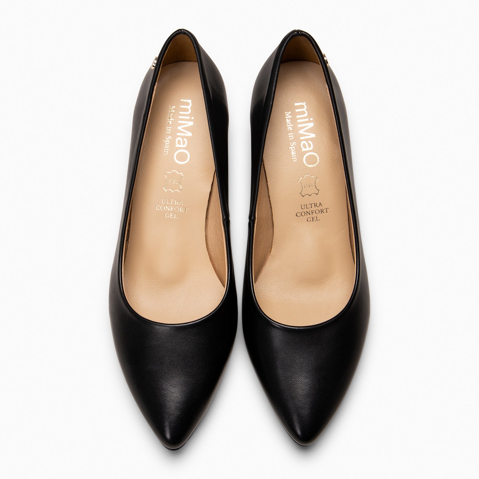 URBAN S SALÓN - Zapatos de tacón medio de napa NEGRO