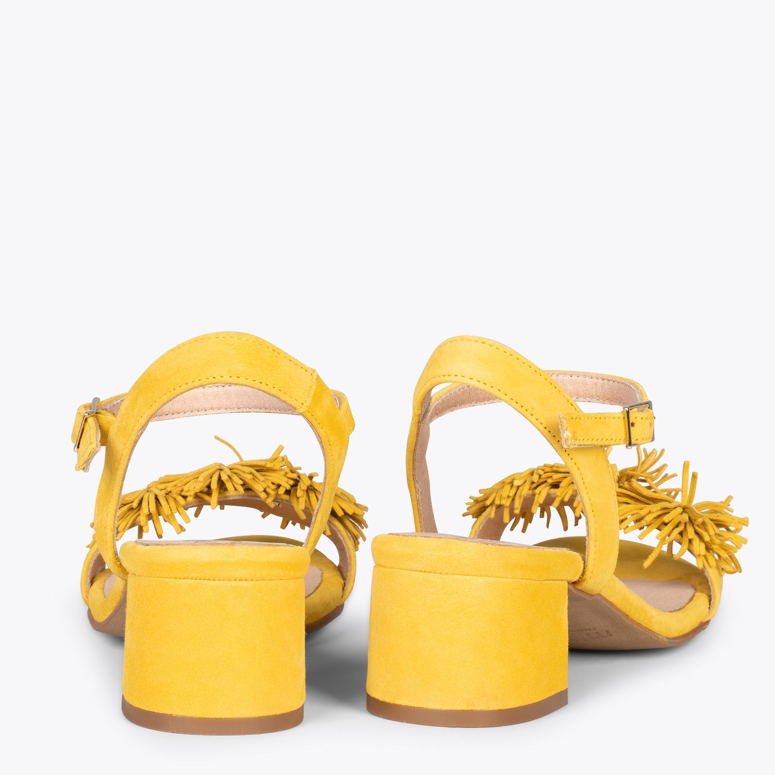 ZINNIA - Sandalias de fiesta con adorno floral AMARILLO