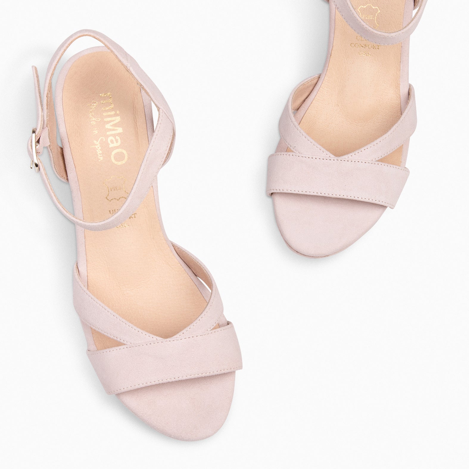 PARIS - Sandalias de fiesta con tacón alto y plataforma ROSA