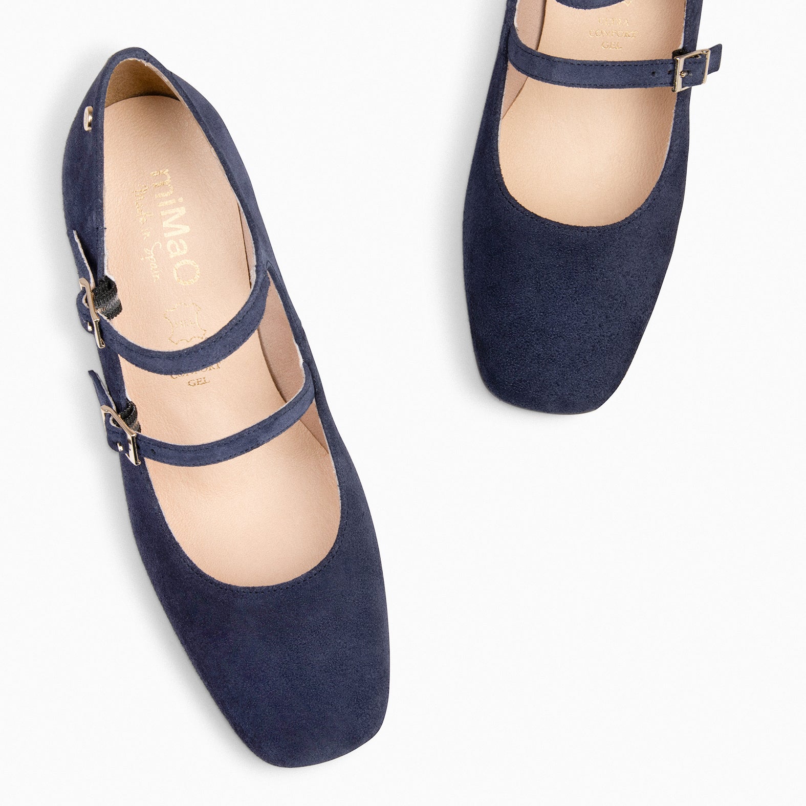 FEBRIS - Zapatos de serraje con pulsera MARINO