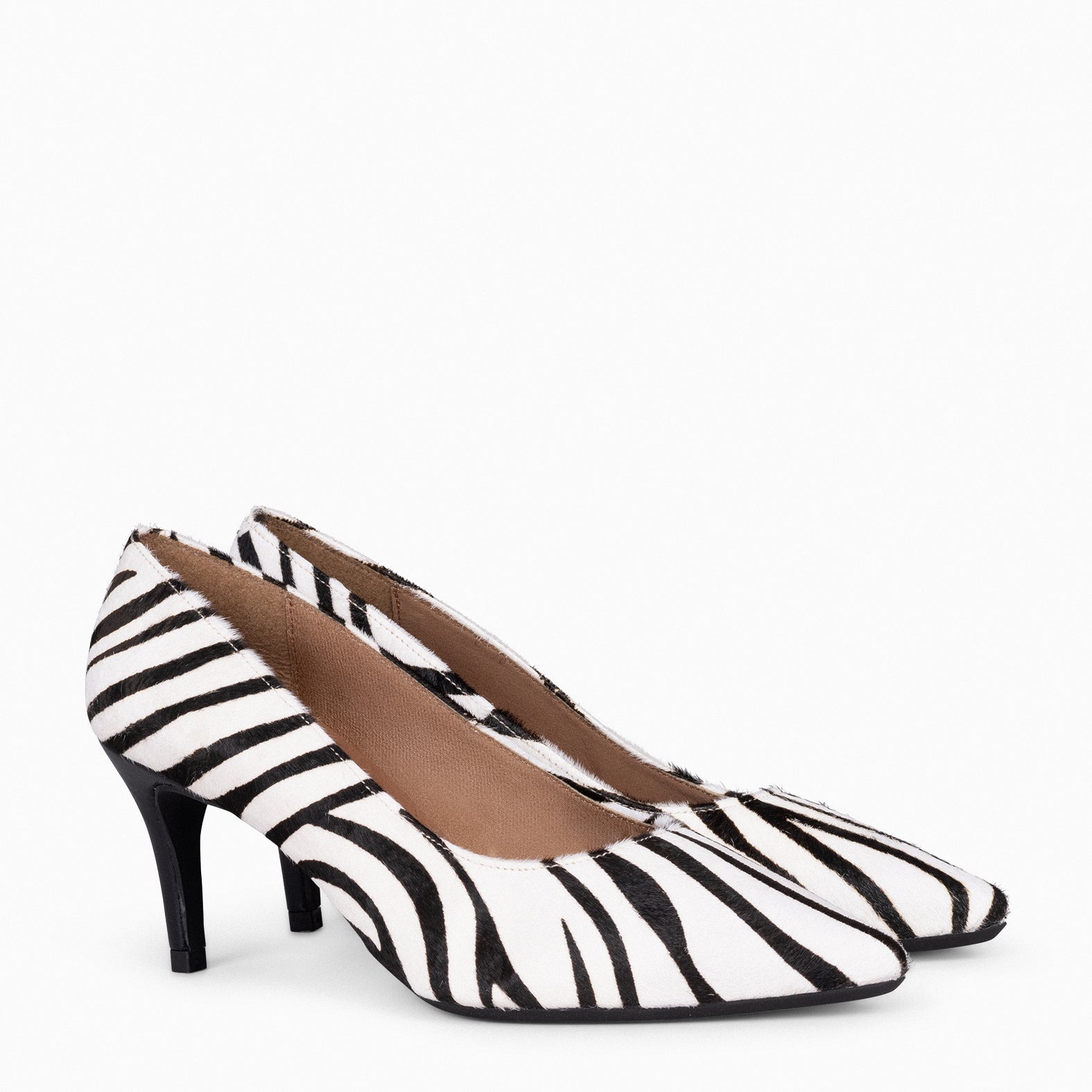 STILETTO WILD - Zapatos de tacón de aguja con animal print CEBRA BLANCO