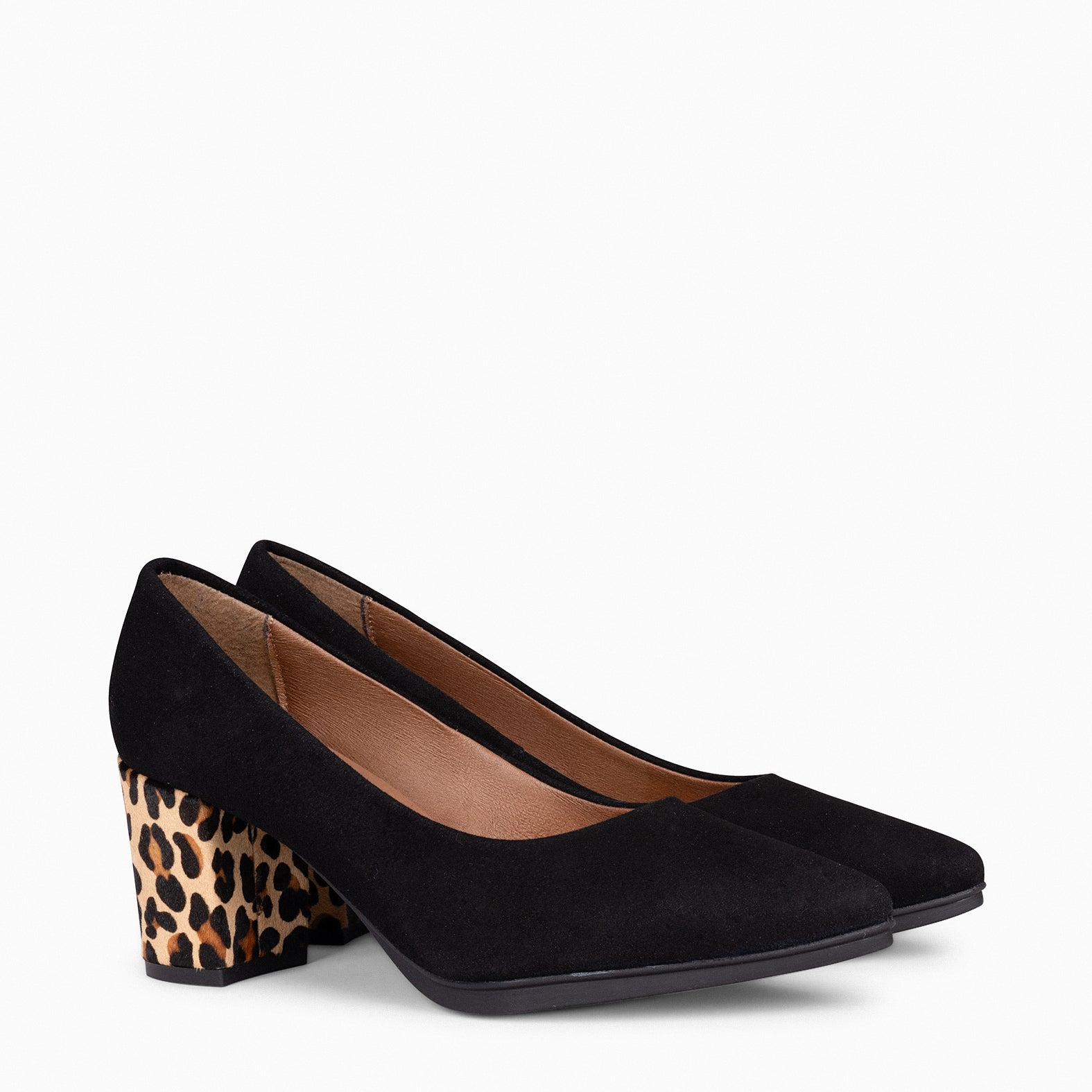 URBAN S WILD - Zapatos negros de tacón Animal Print LEOPARDO