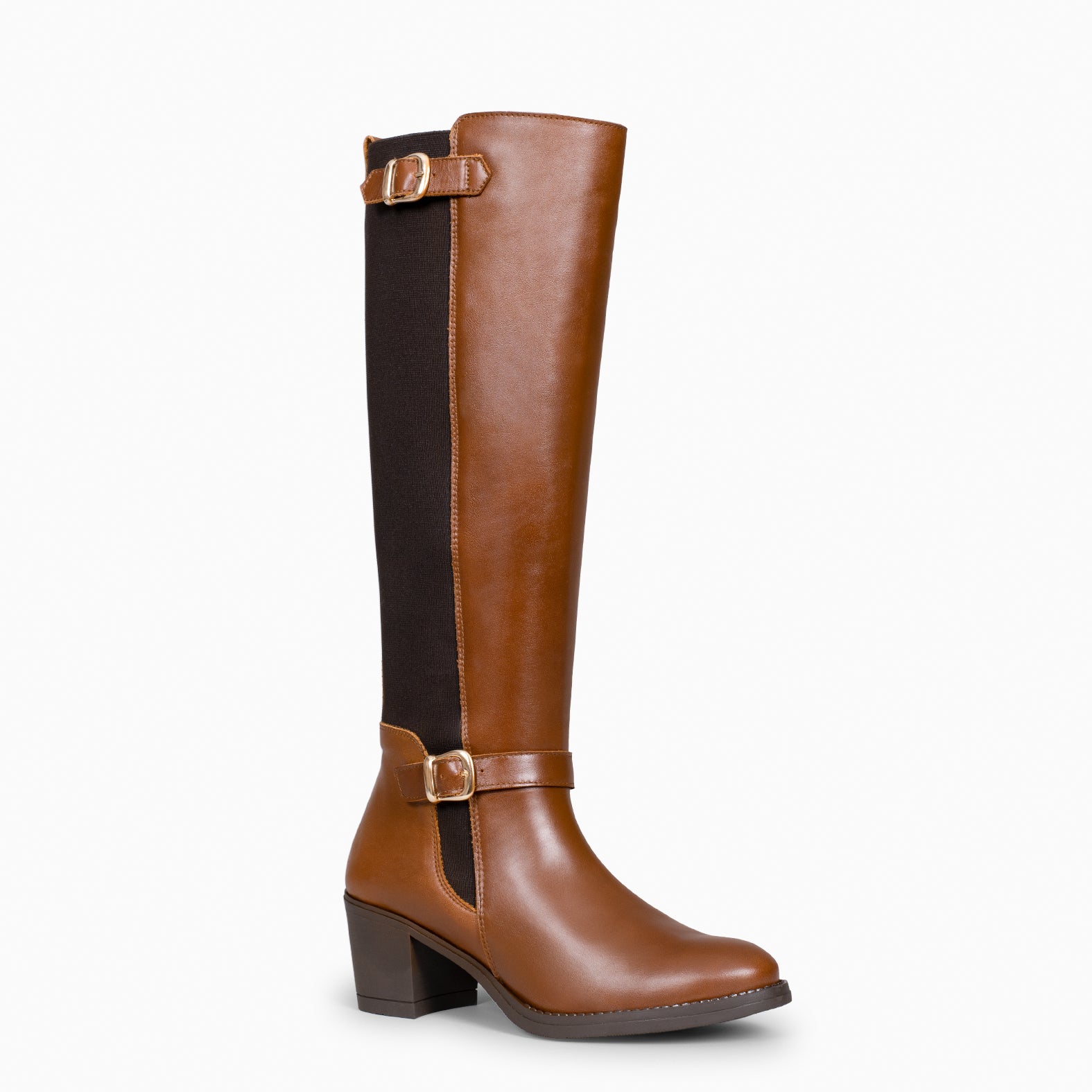 SENA – Botas de Vestir con caña elástica CAMEL