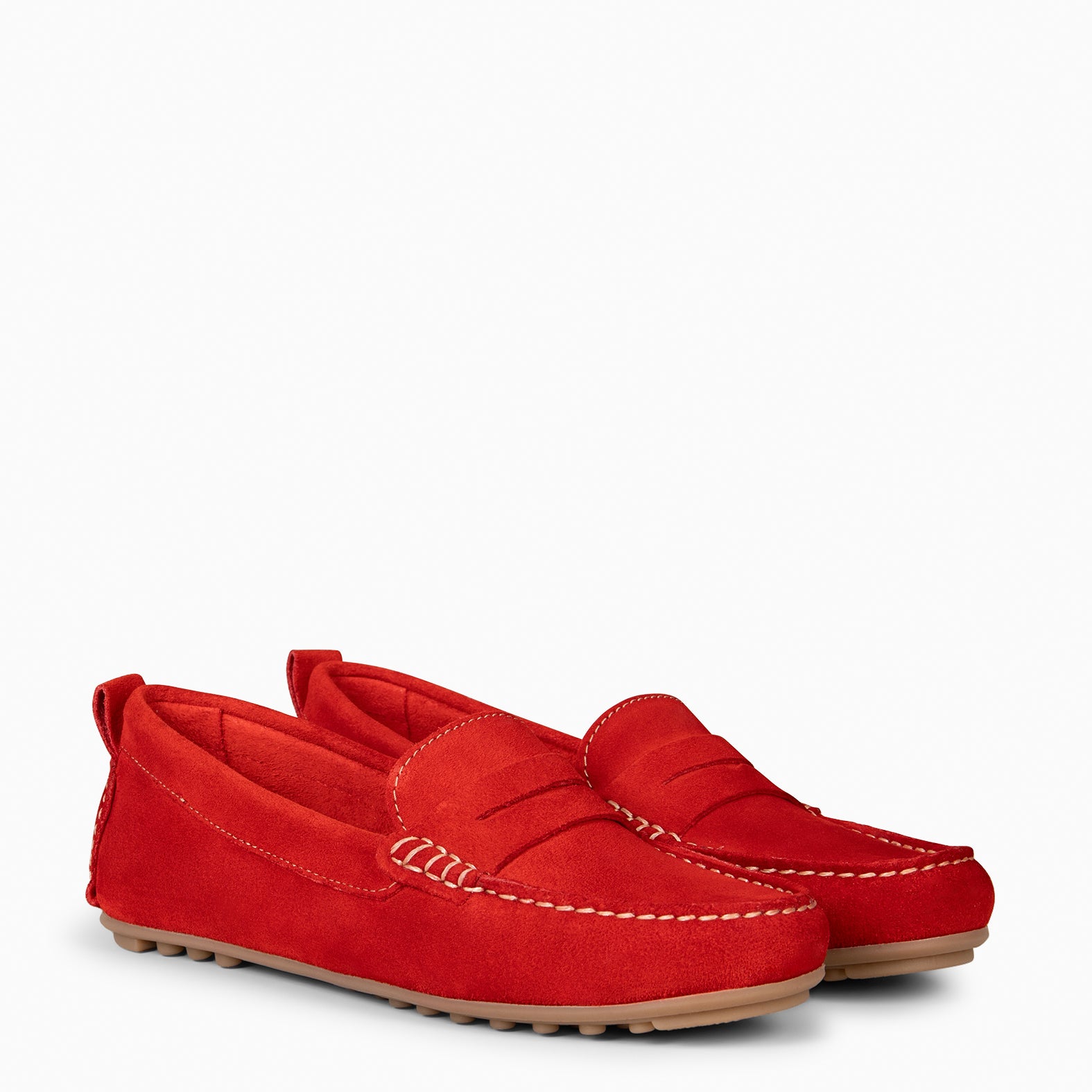 MONTEZ – Mocasín plano ROJO