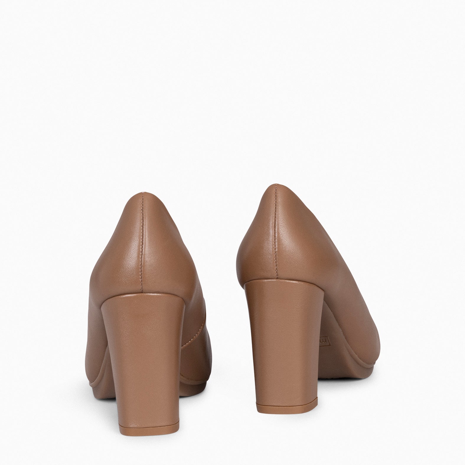 URBAN SALON – Zapatos de tacón alto de napa CAMEL