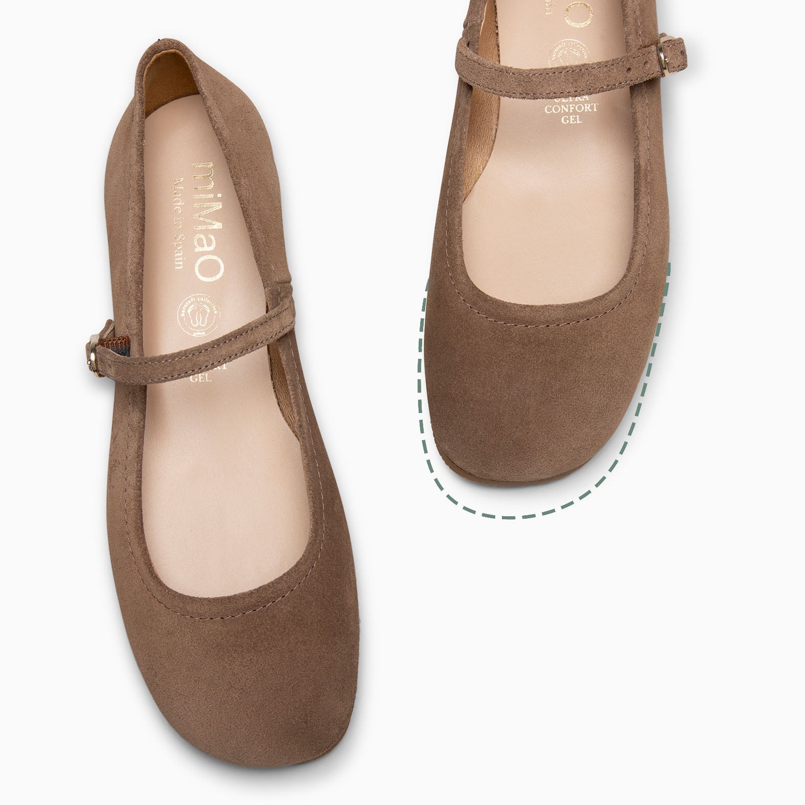 JAZMÍN - MERCEDITA PLANA ESTILO BARESOFT TAUPE