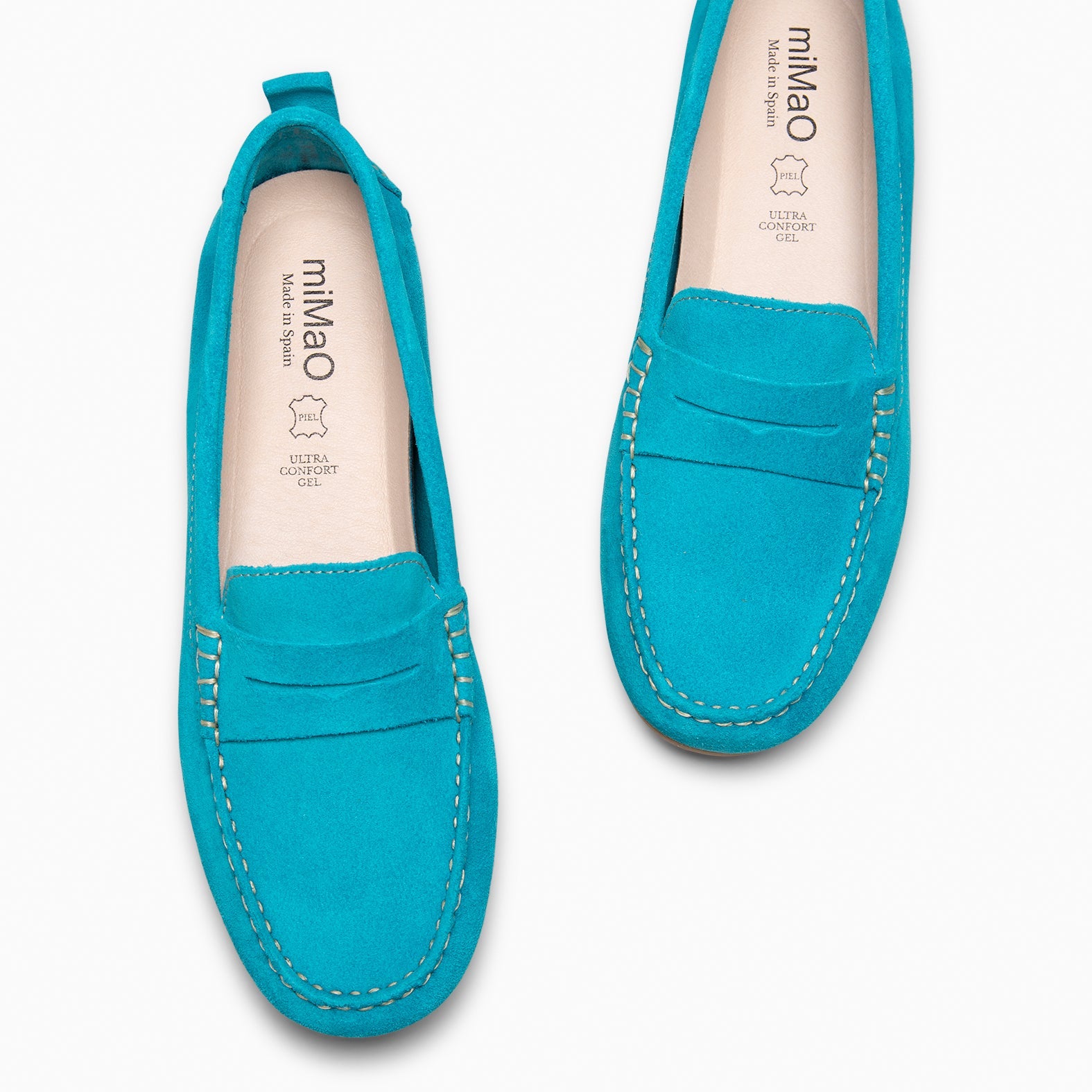 MONTEZ – Mocasín plano TURQUESA
