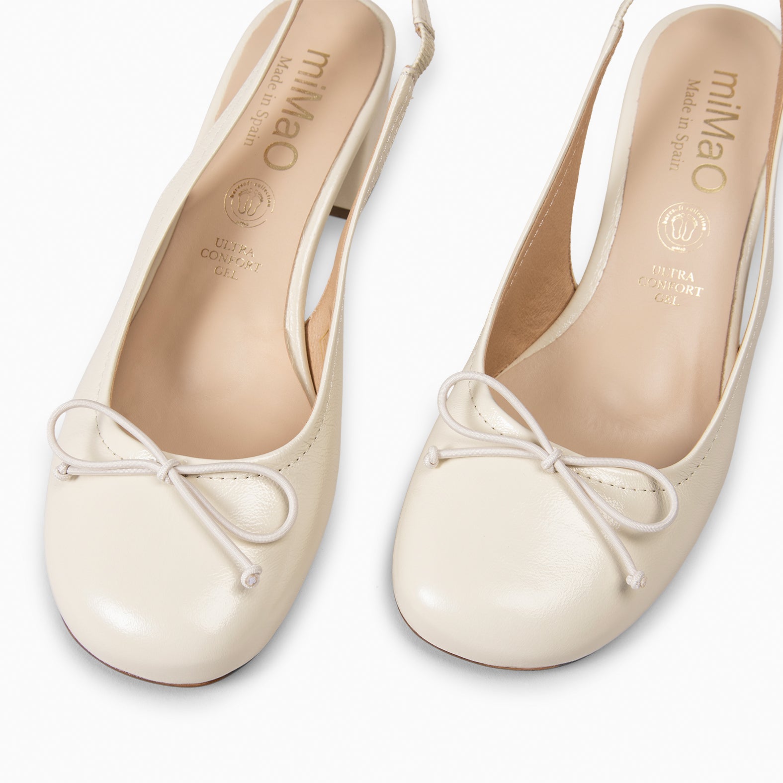 DOROTHY - Zapatos de tacón destalonado Baresoft BEIGE