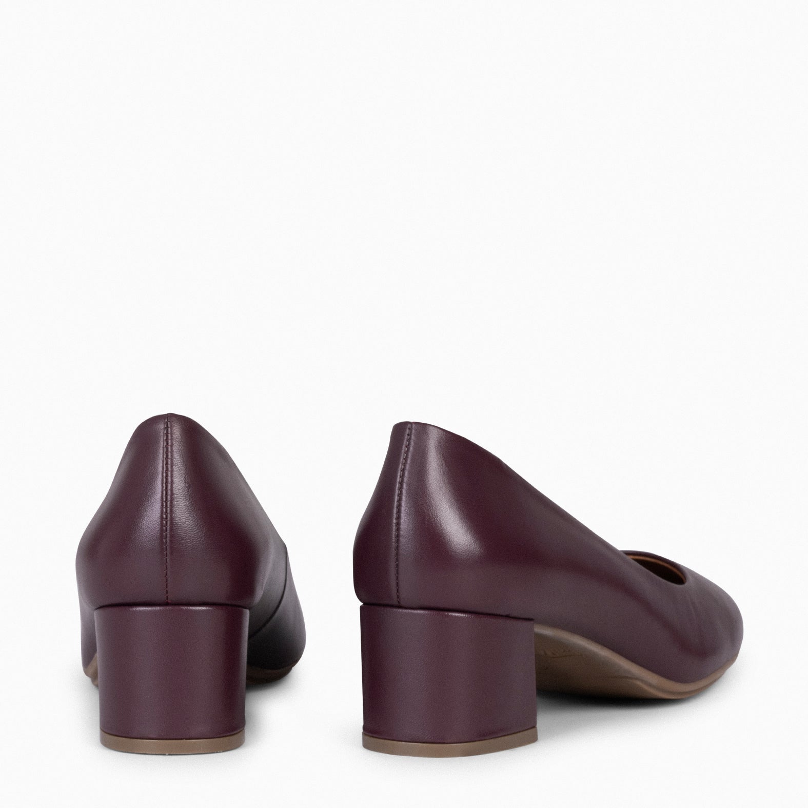 URBAN REDONDO SALON - Zapatos de tacón bajo de napa BURDEOS
