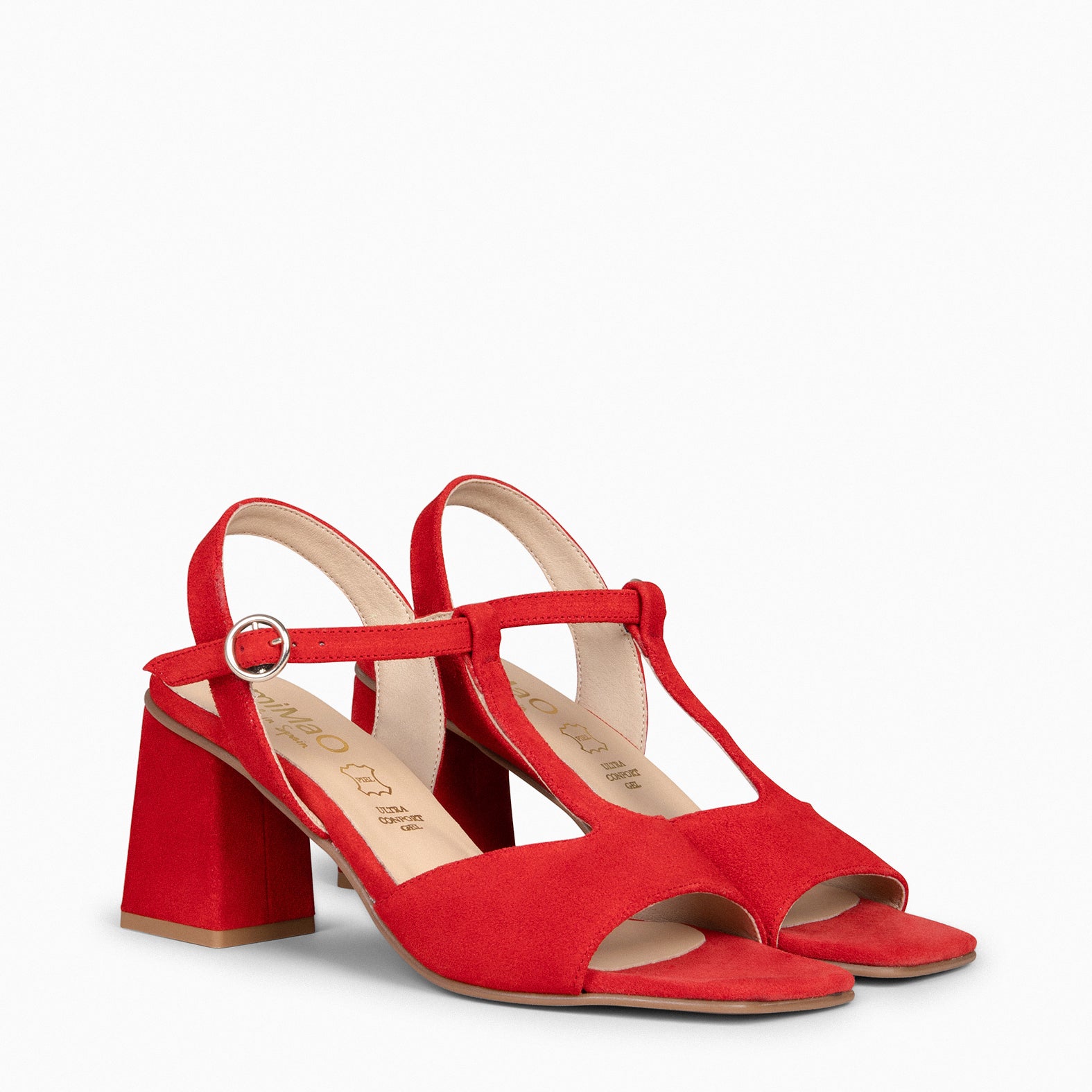 ITAKA - Sandalias de tacón alto ROJO