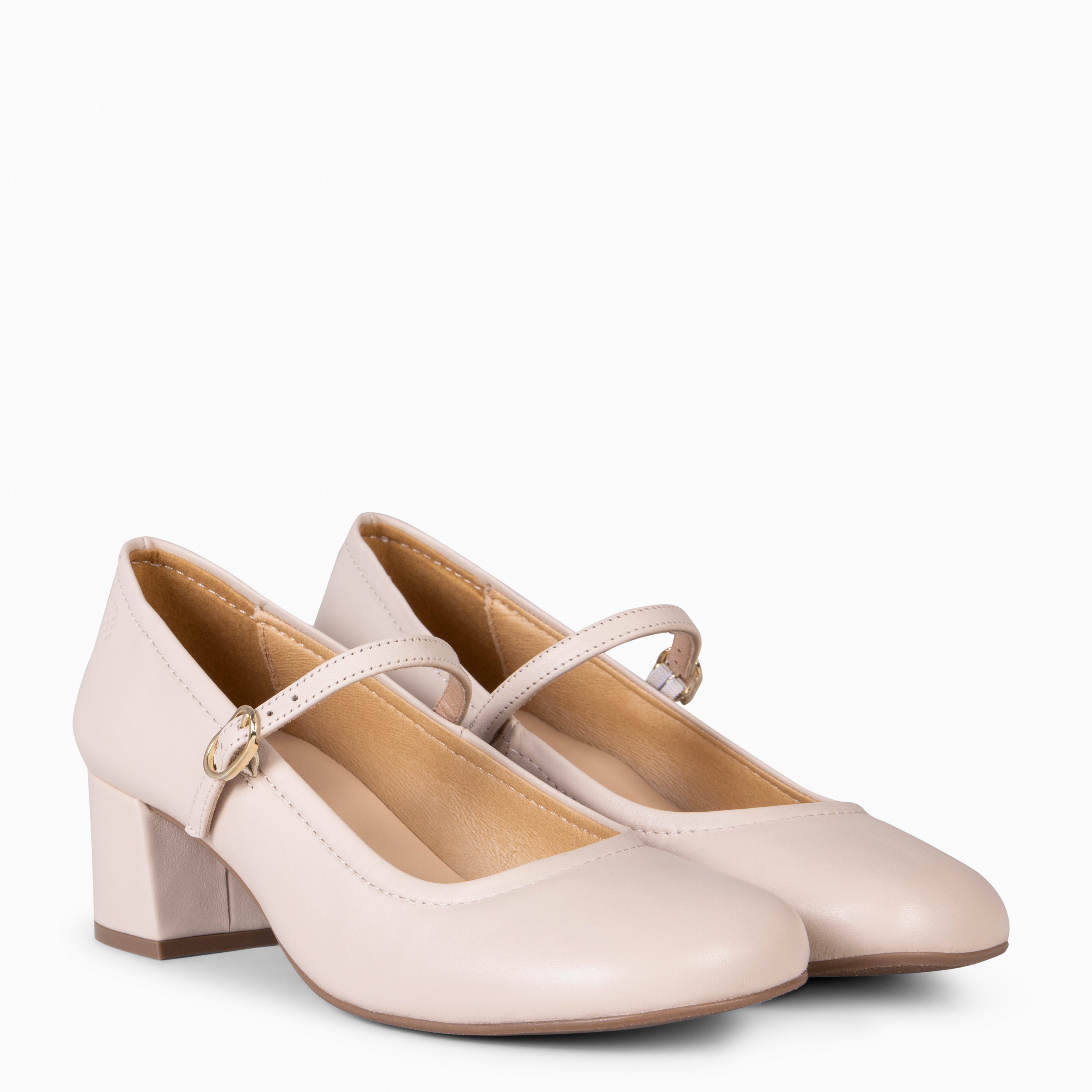 ROSALÍA - MERCEDITAS DE TACÓN ESTILO BARESOFT BEIGE