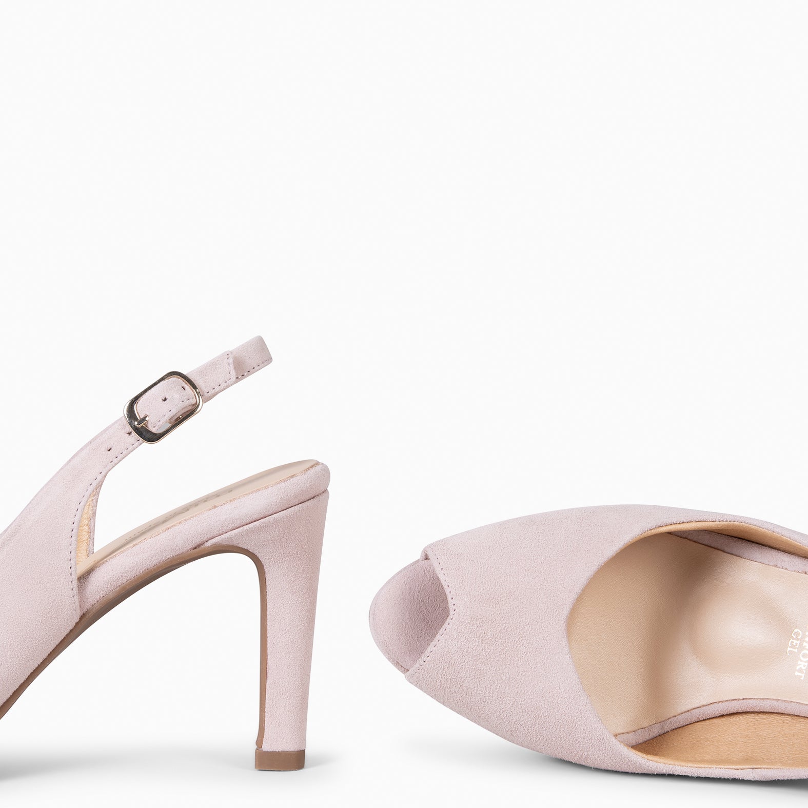 ELSA - Zapatos de tacón alto destalonados NUDE