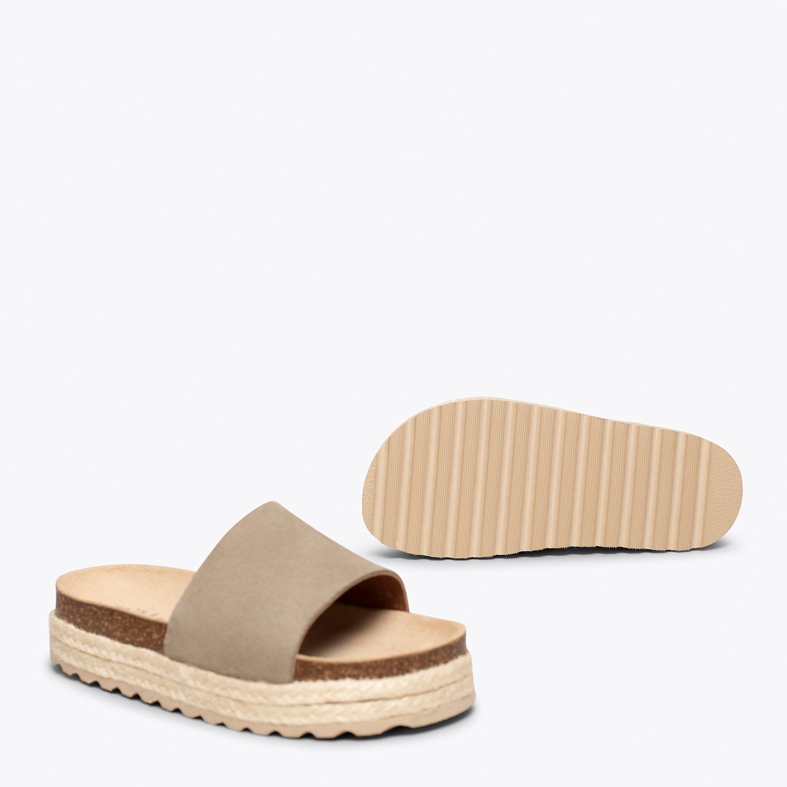 FRESA Sandalias planas de niña TAUPE