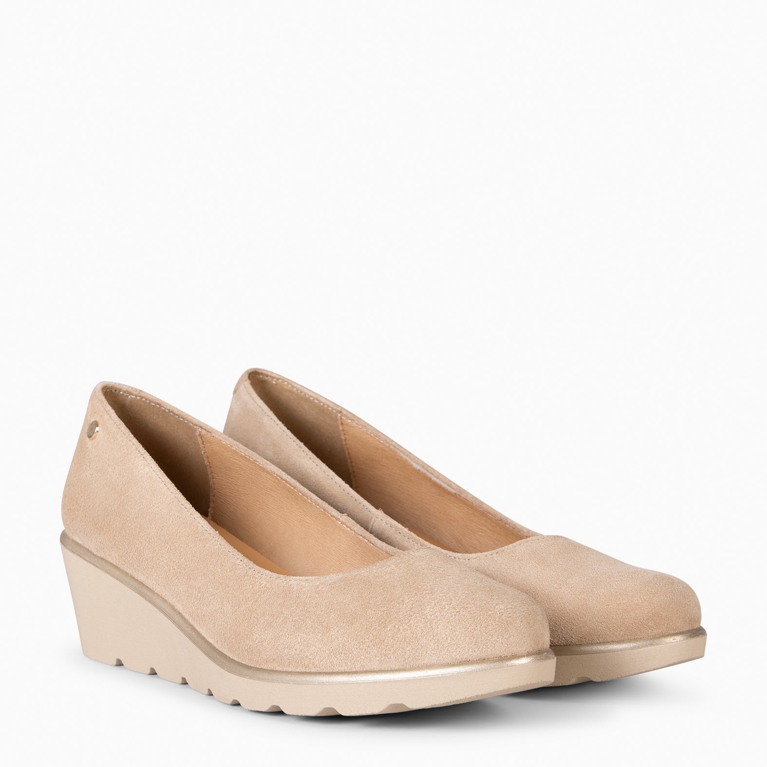IRIS - Bailarina con cuña BEIGE