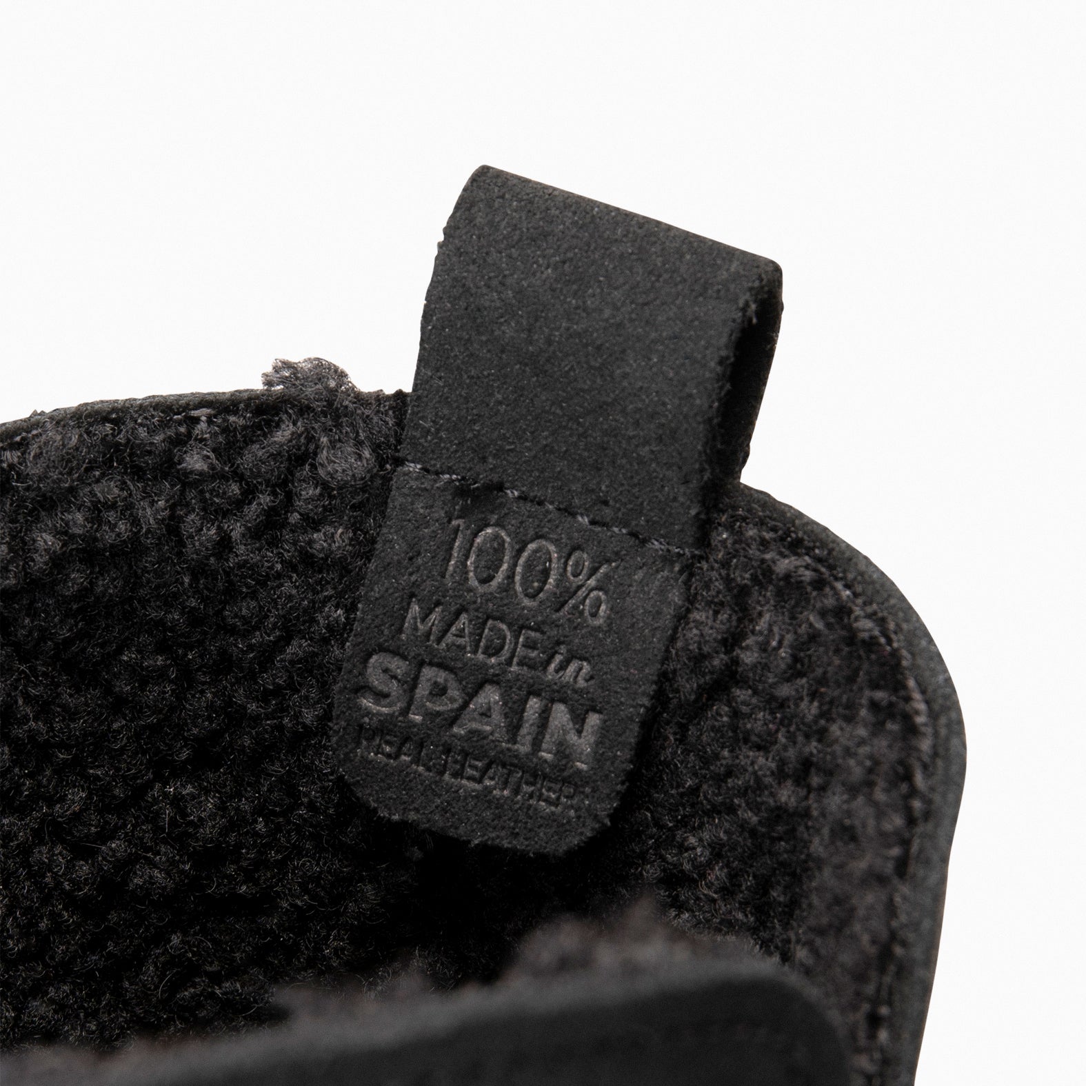 LAPONIA – Botin de mujer de piel de borrego NEGRO