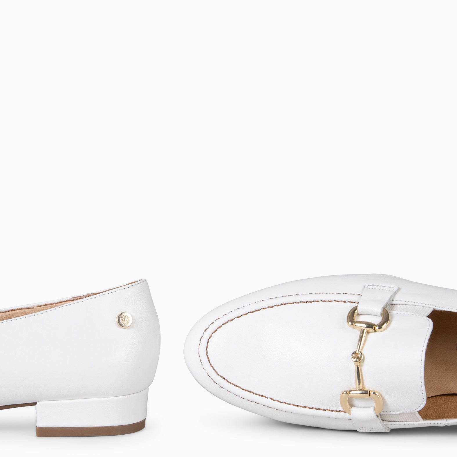 SERENA -MOCASIN PIEL DE NAPA BLANCO