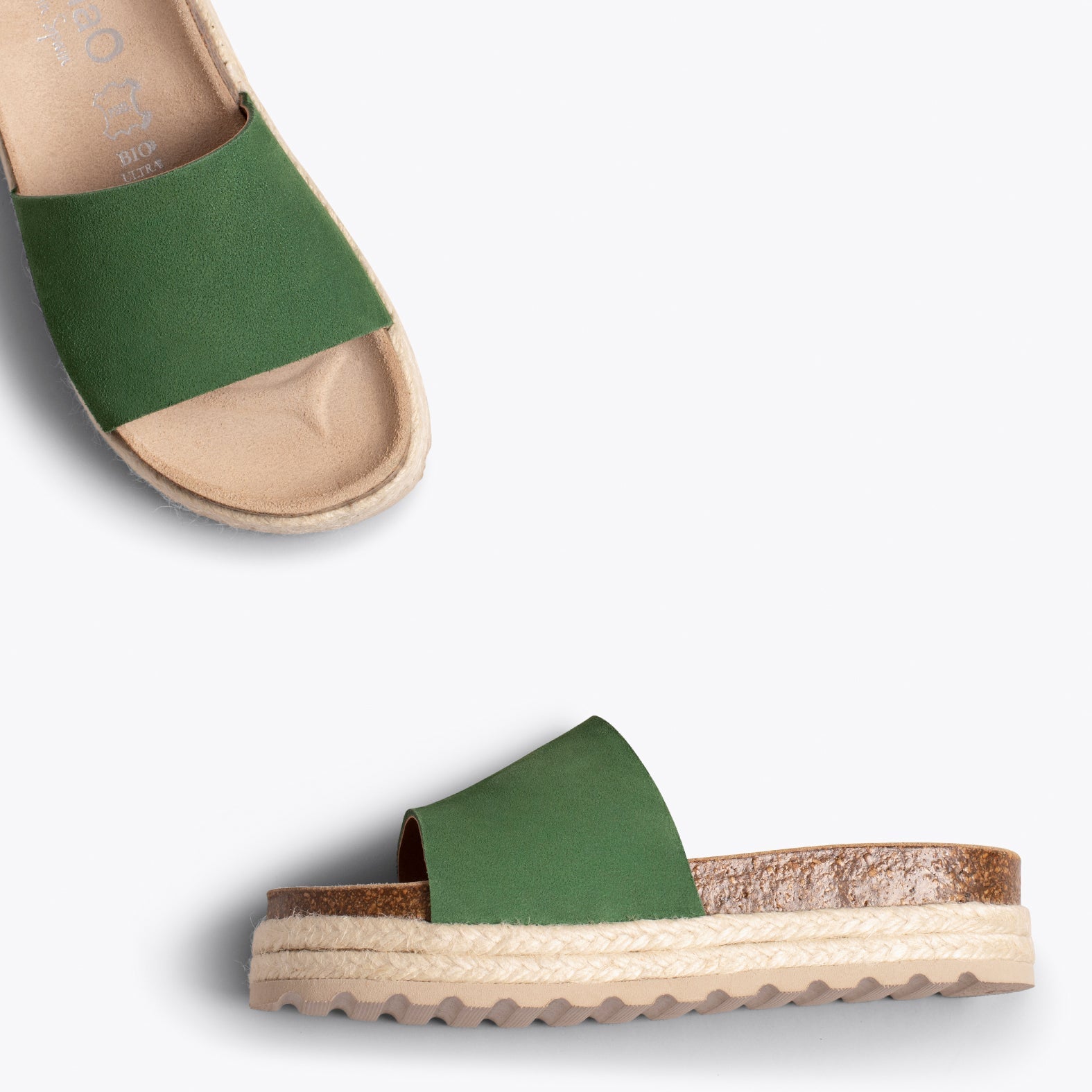FRESA Sandalias planas de niña VERDES
