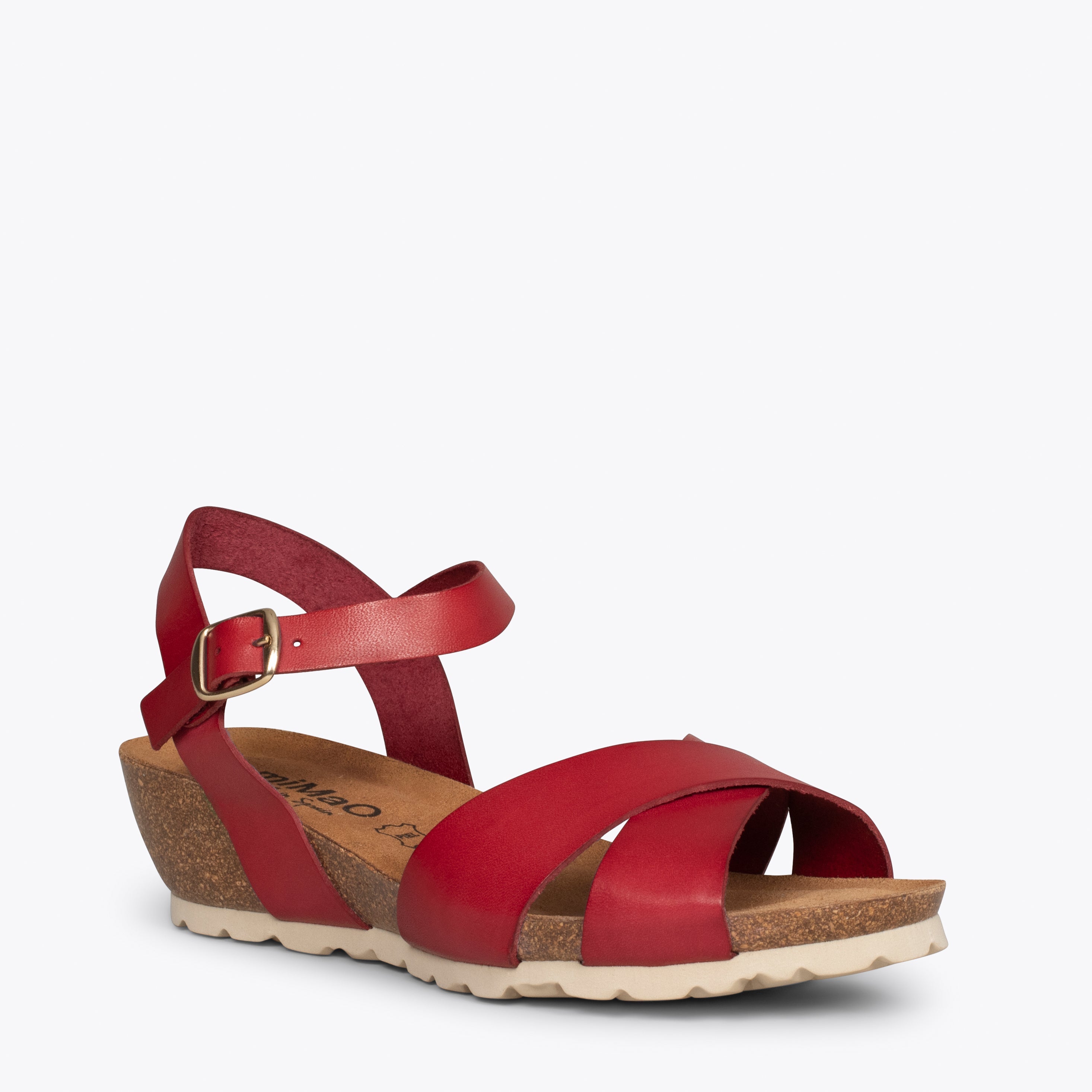 LOTO - Sandalias con cuña Bio ROJAS