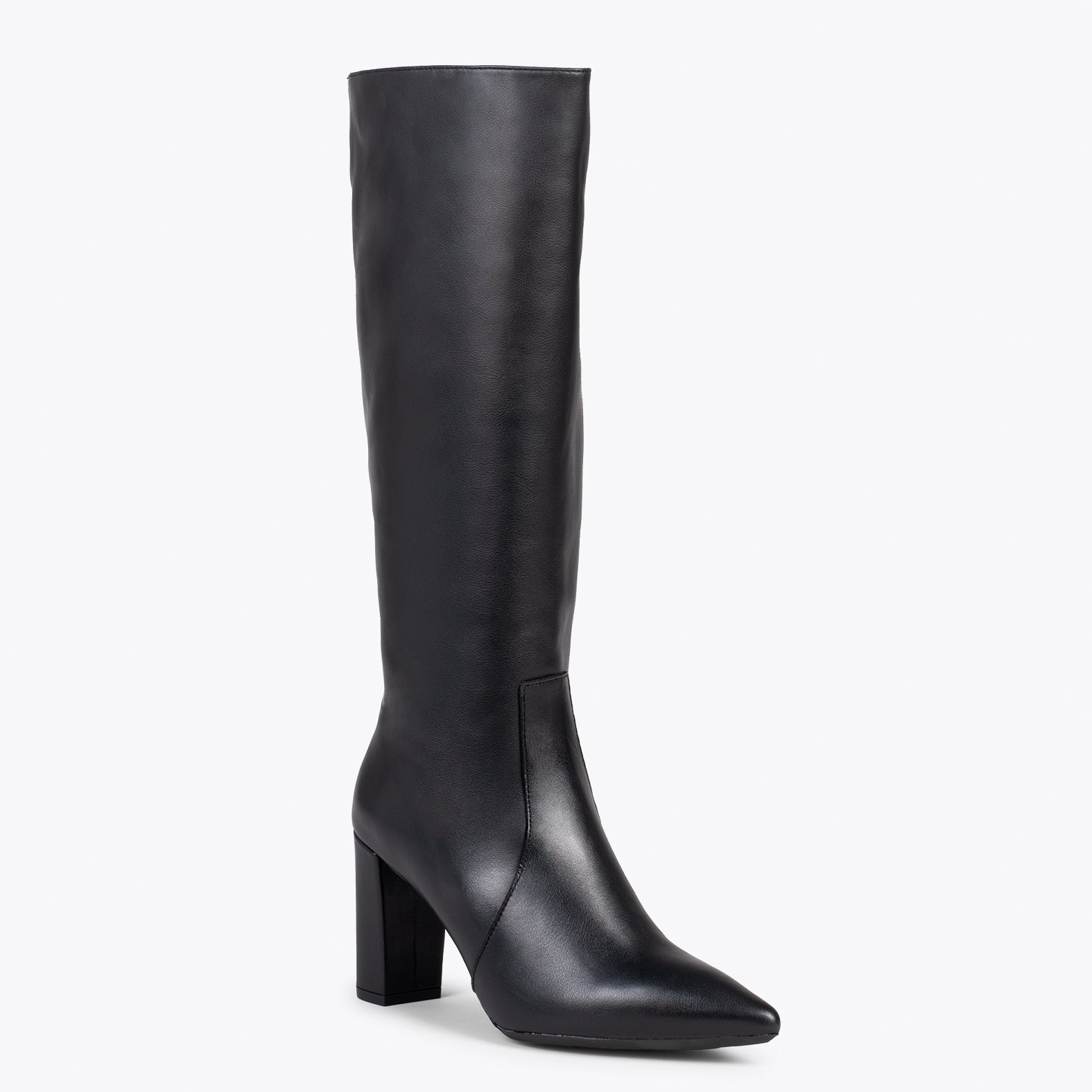URBAN - Botas Altas de napa con cremallera NEGRO