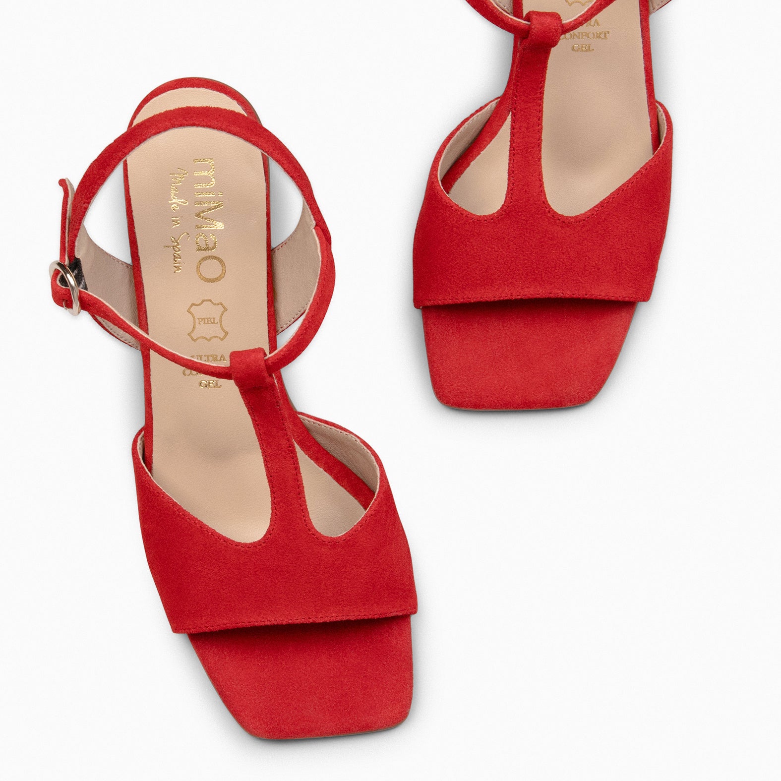 ITAKA - Sandalias de tacón alto ROJO