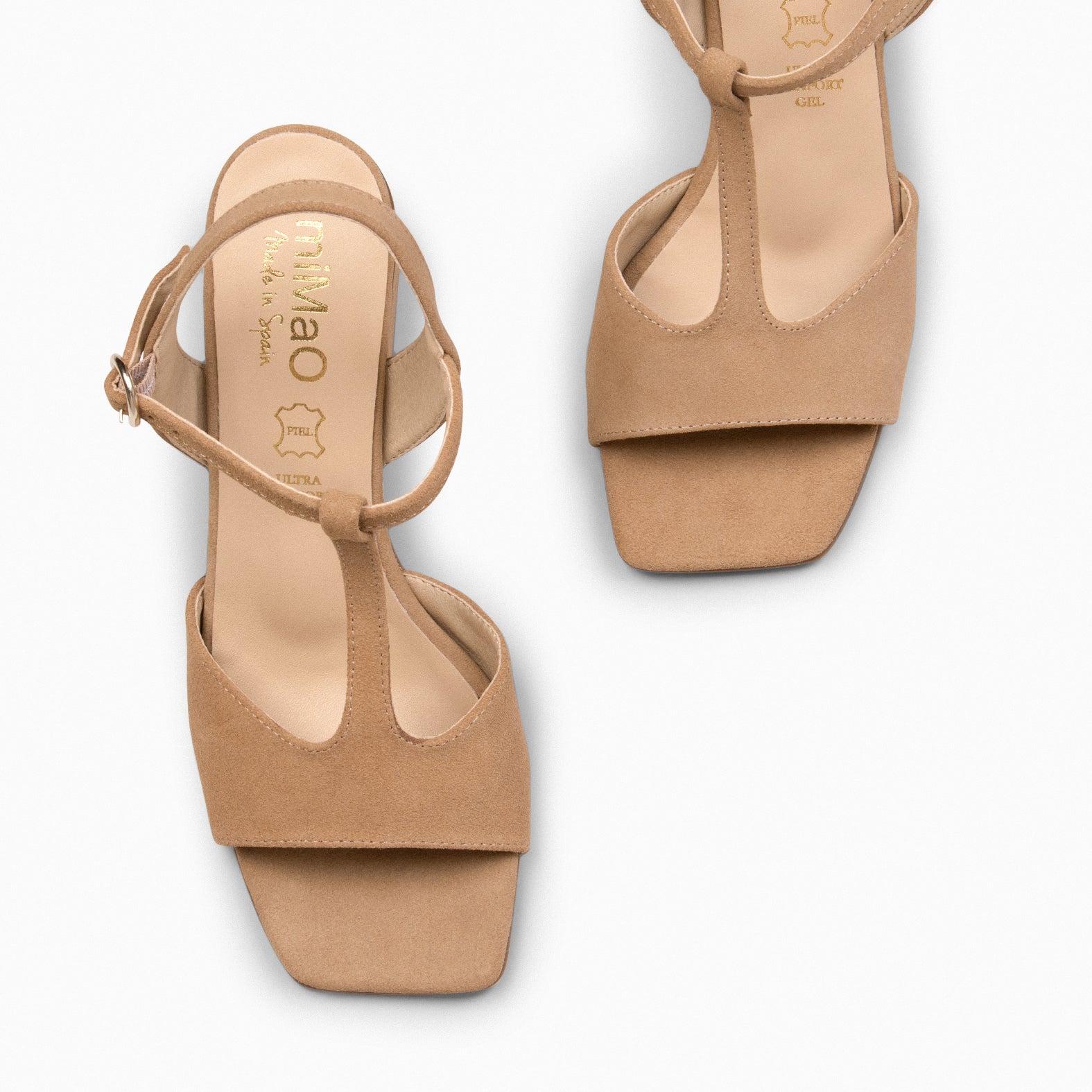 ITAKA - Sandalias de tacón alto BEIGE