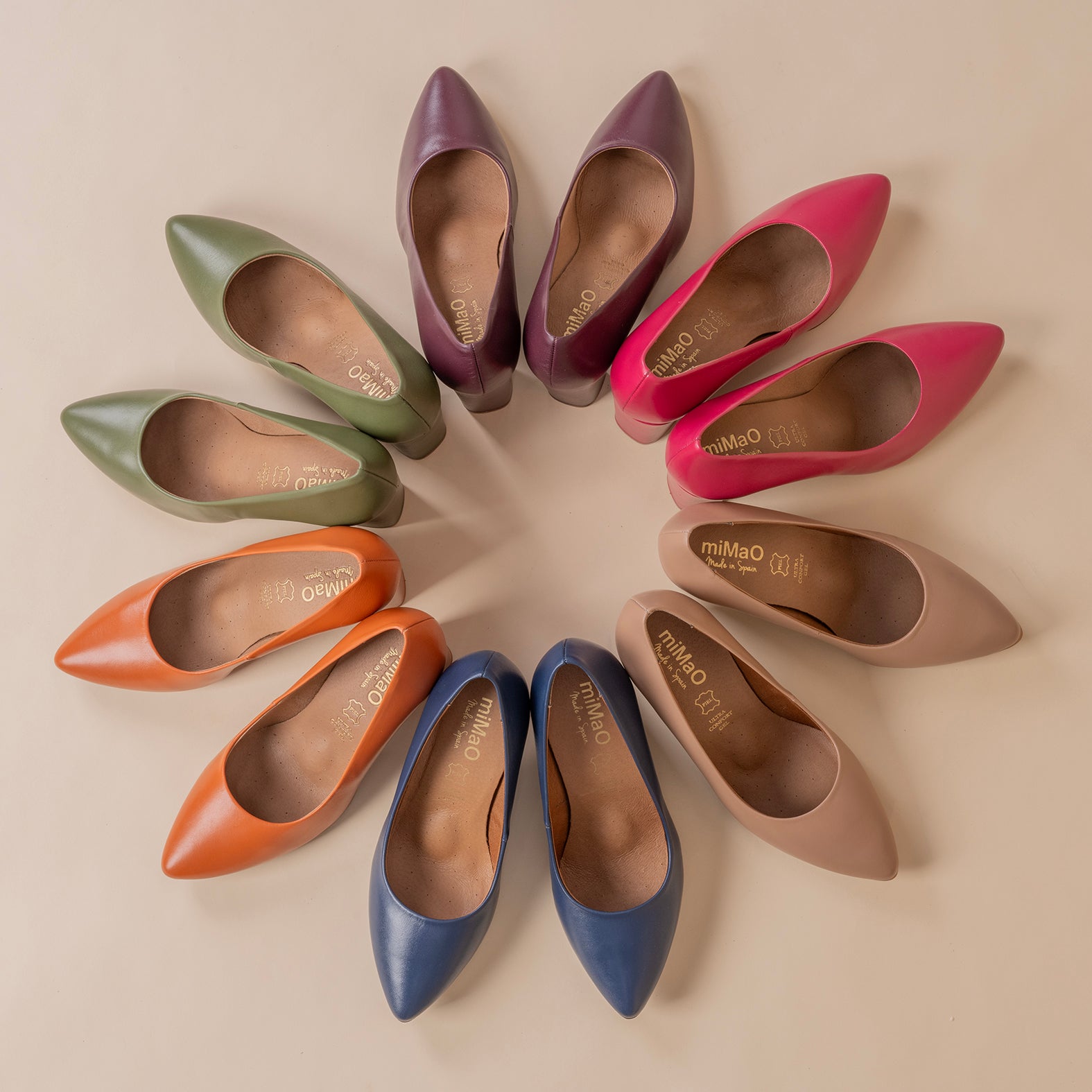 URBAN SALON – Zapatos de tacón alto de napa VERDE