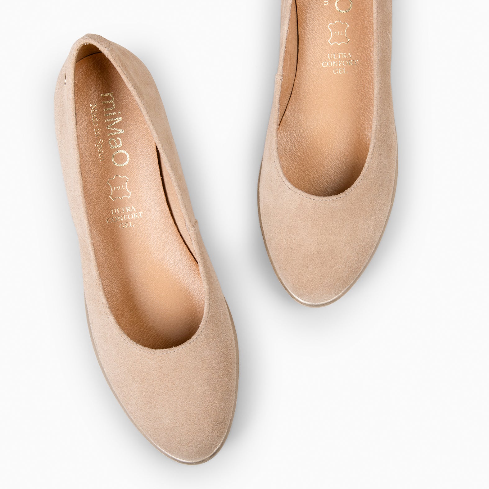 IRIS - Bailarina con cuña BEIGE