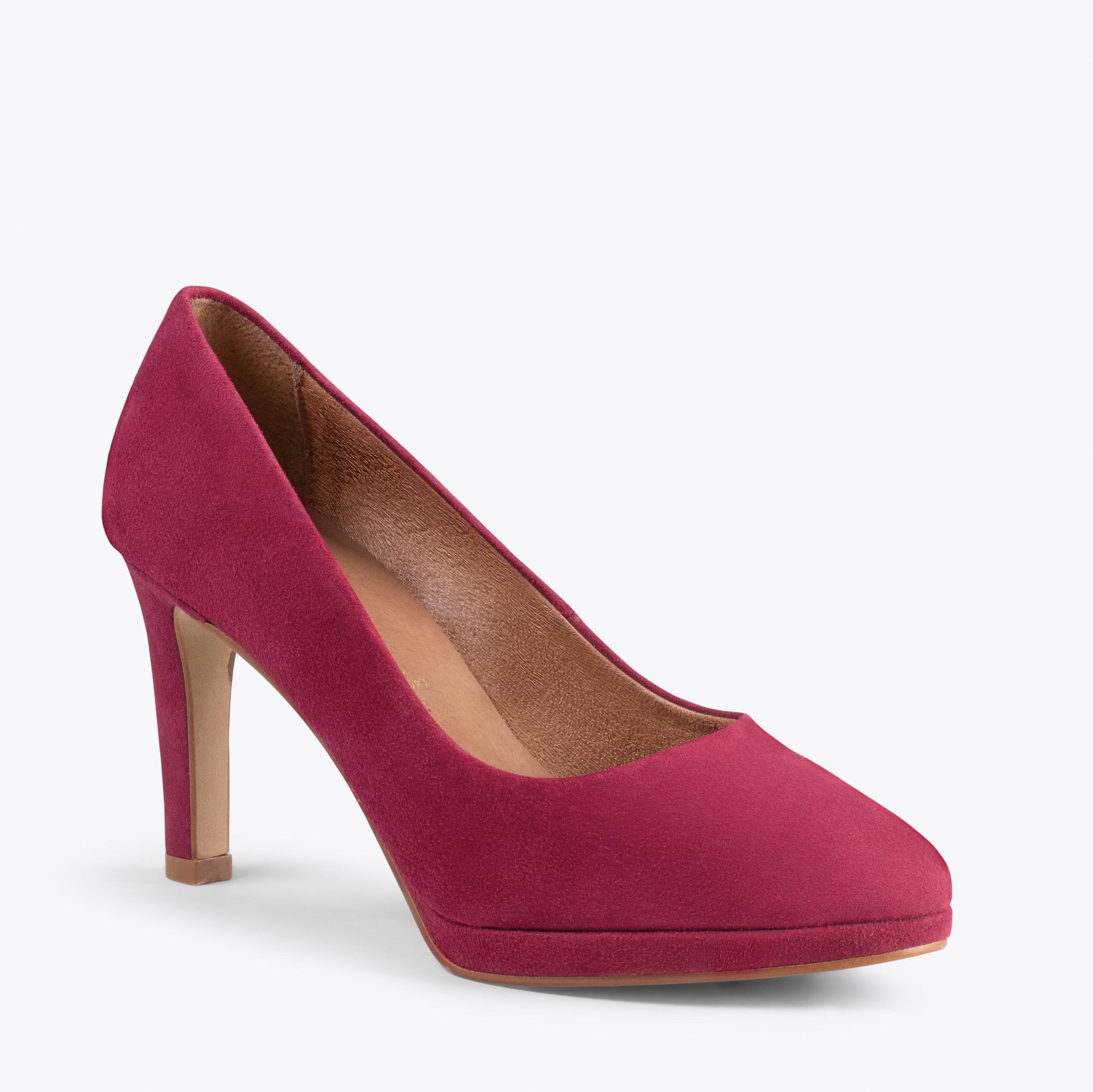 PLATAFORMA - Zapatos de tacón alto y plataforma GRANATE