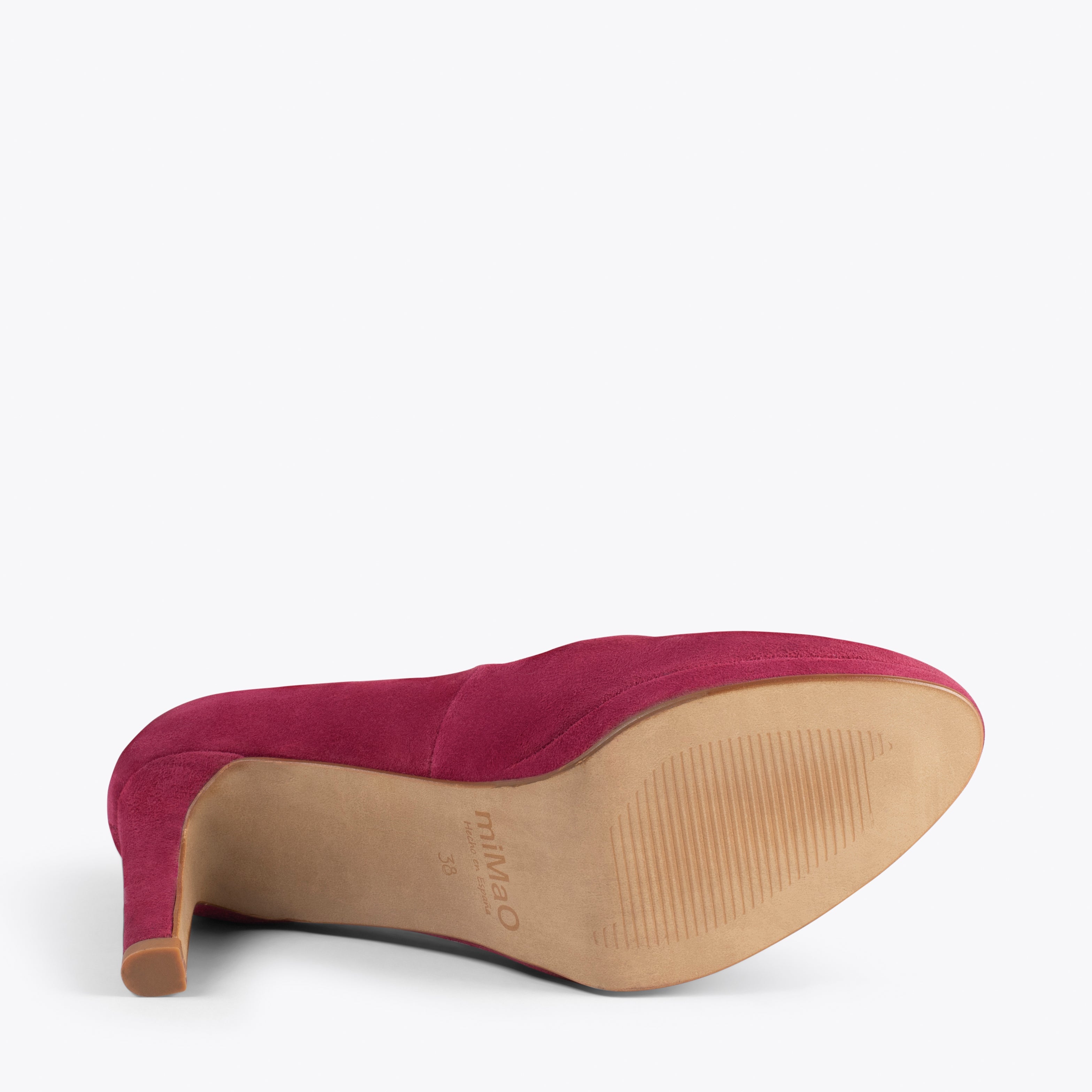 PLATAFORMA - Zapatos de tacón alto y plataforma GRANATE