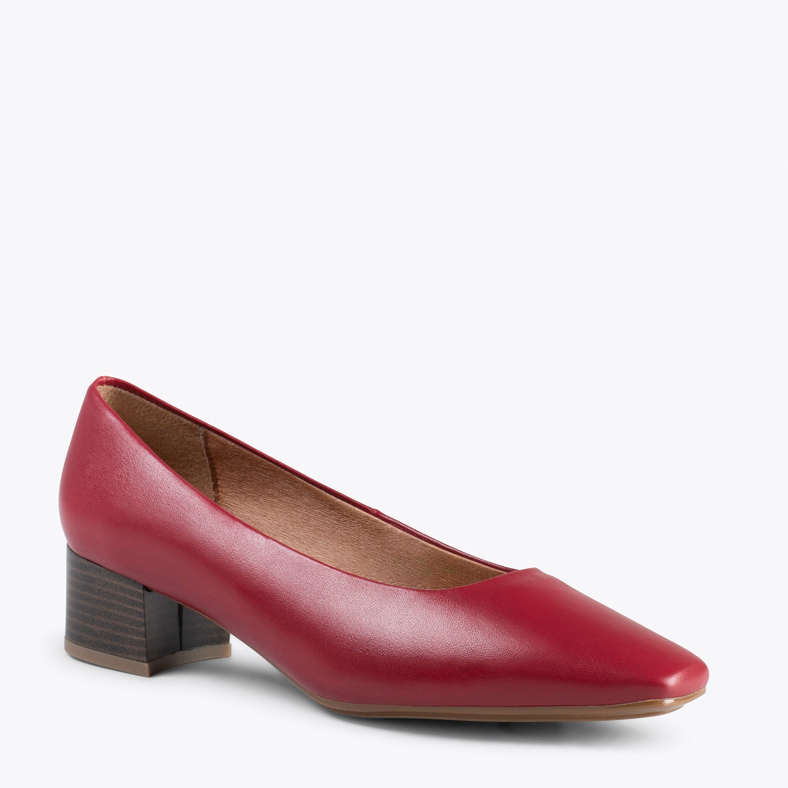 URBAN LADY - Zapatos de tacón bajo de napa GRANATE