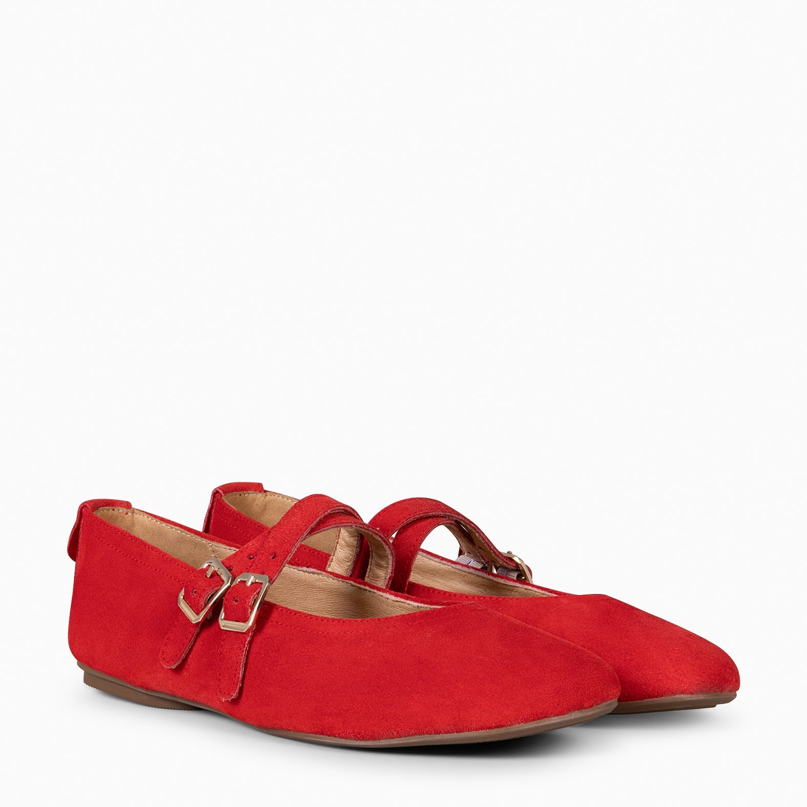 AMAPOLA - BAILARINA PLANA BARESOFT ROJO