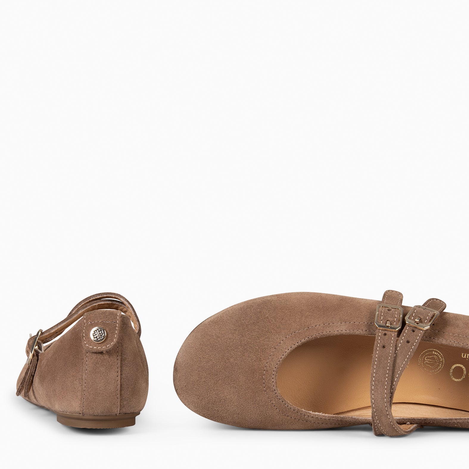 AMAPOLA - BAILARINA PLANA BARESOFT TAUPE